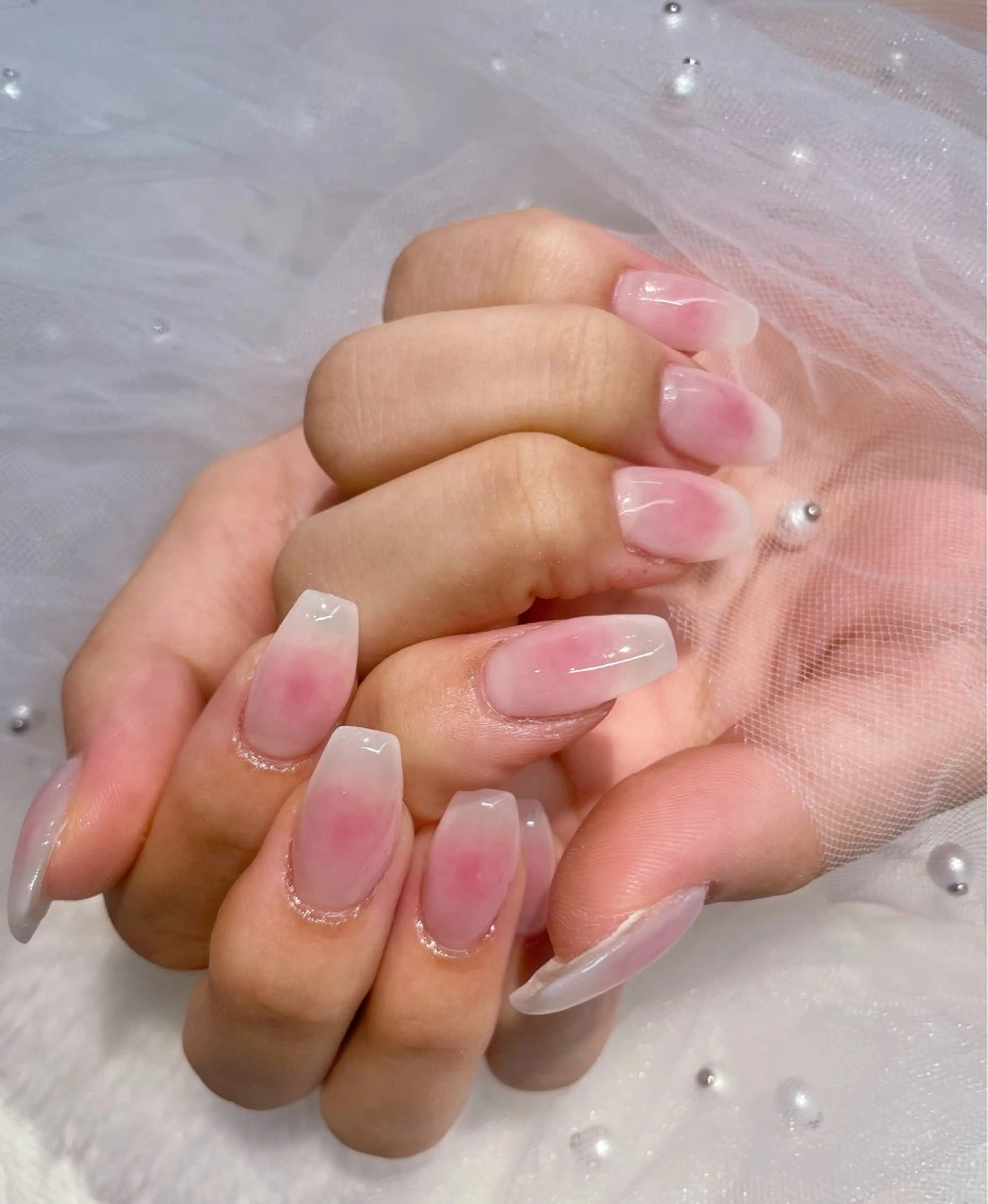 ネイル チークネイル シンプルネイル I-nail Moeのネイルデザイン