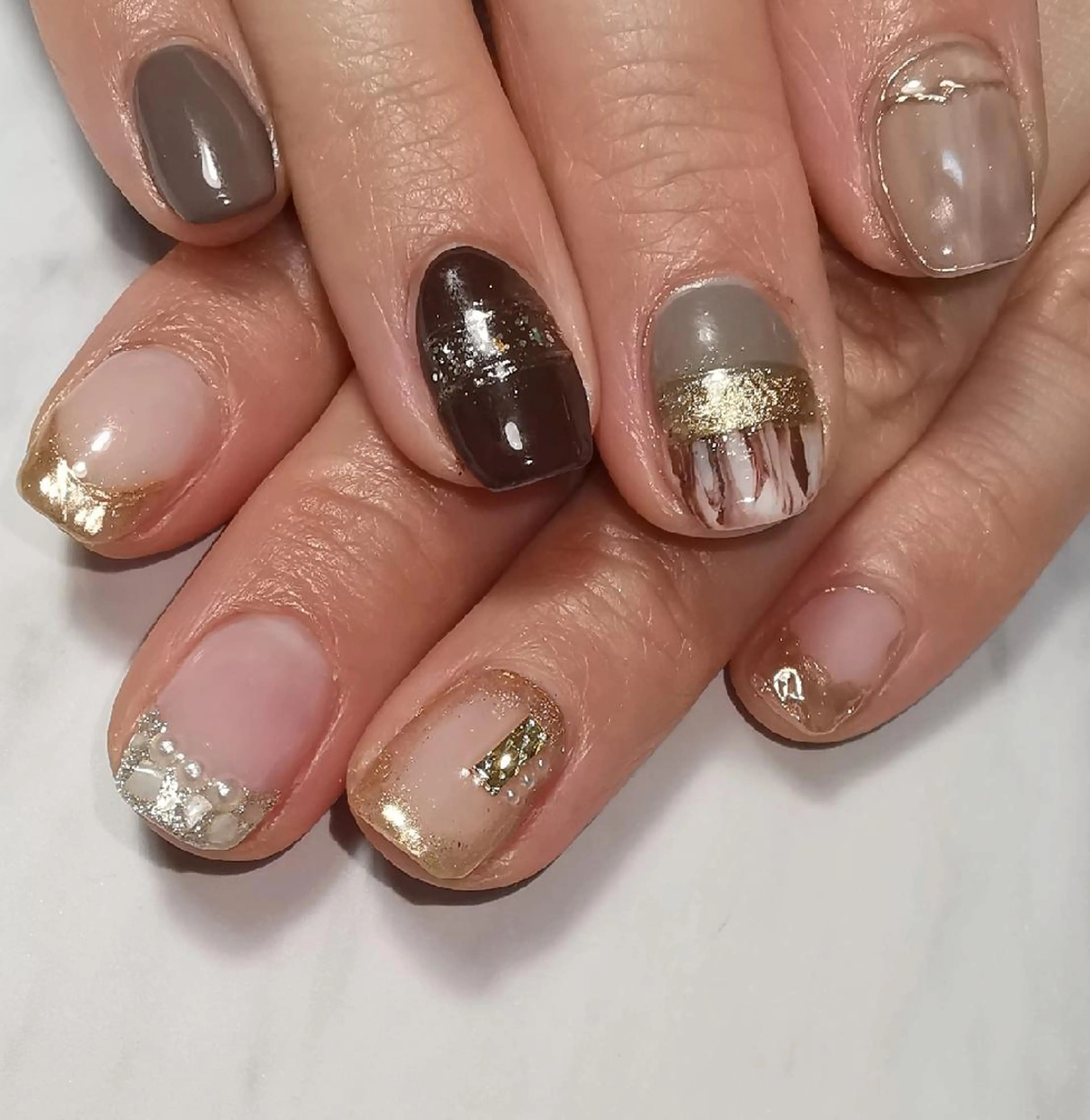 ネイル ニュアンスネイル ハンドネイル reve あやののネイルデザイン