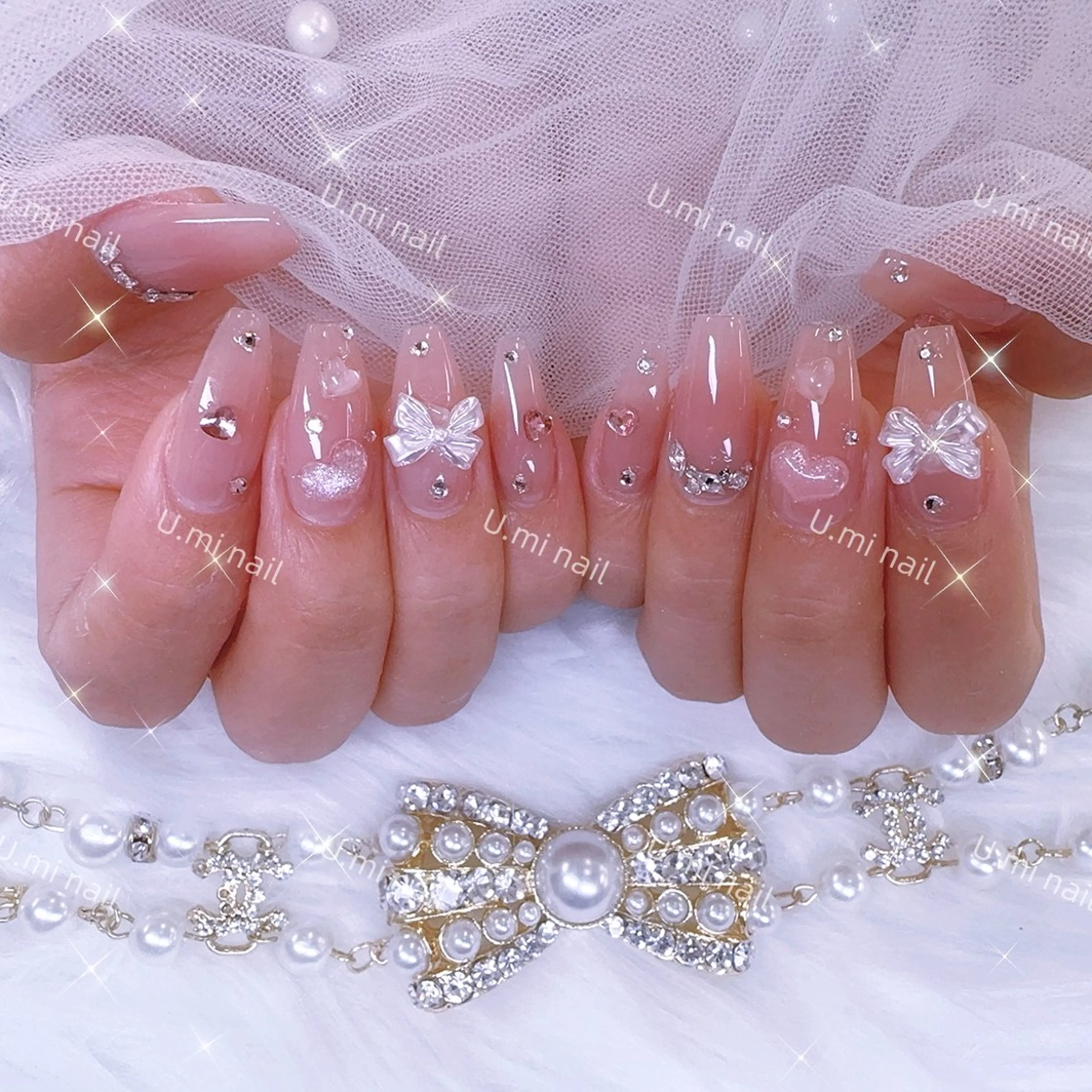 ネイル U・mi  nail salon【長さ出し/パラジェル/持ち込み/定額ネイル/学割U24】所属・Uminail ゆうゆうのネイルデザイン