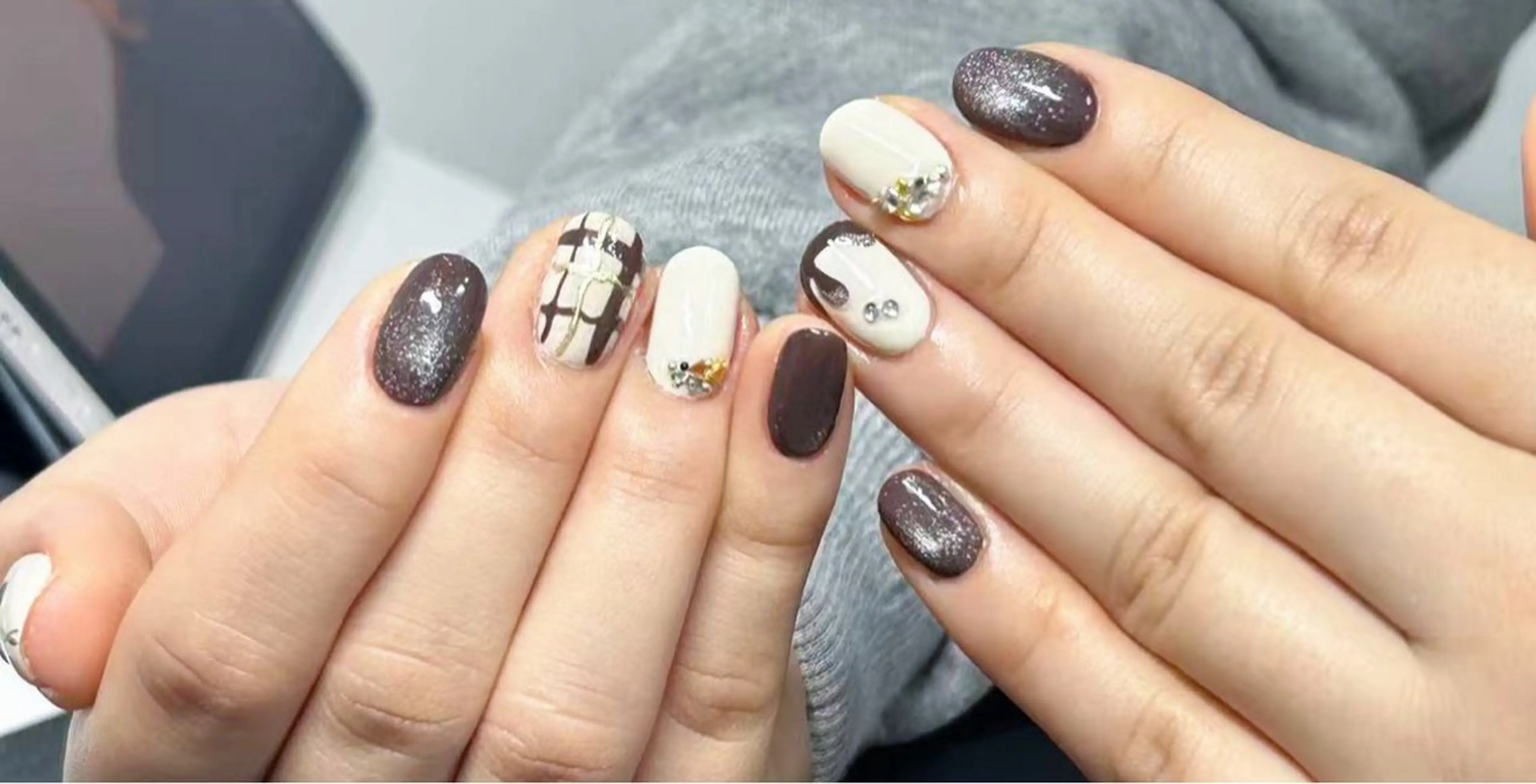ネイル スカルプネイル シンプルネイル Lunailsalon所属・Lu nailsalonのネイルデザイン