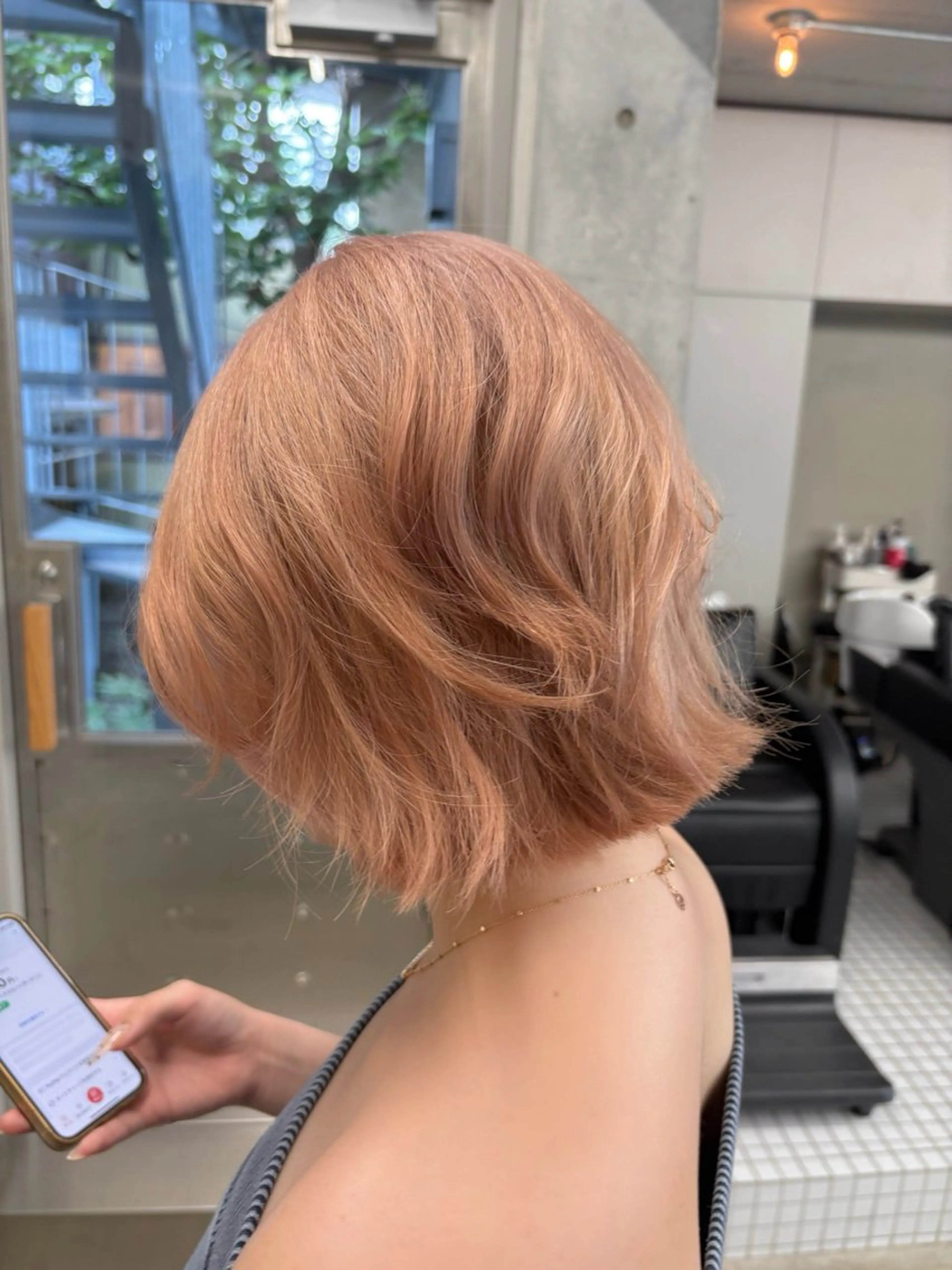 ミディアム カラー カット ヘアカラー トリートメント レイヤー/柔色 カラー/SAkiのヘアスタイル