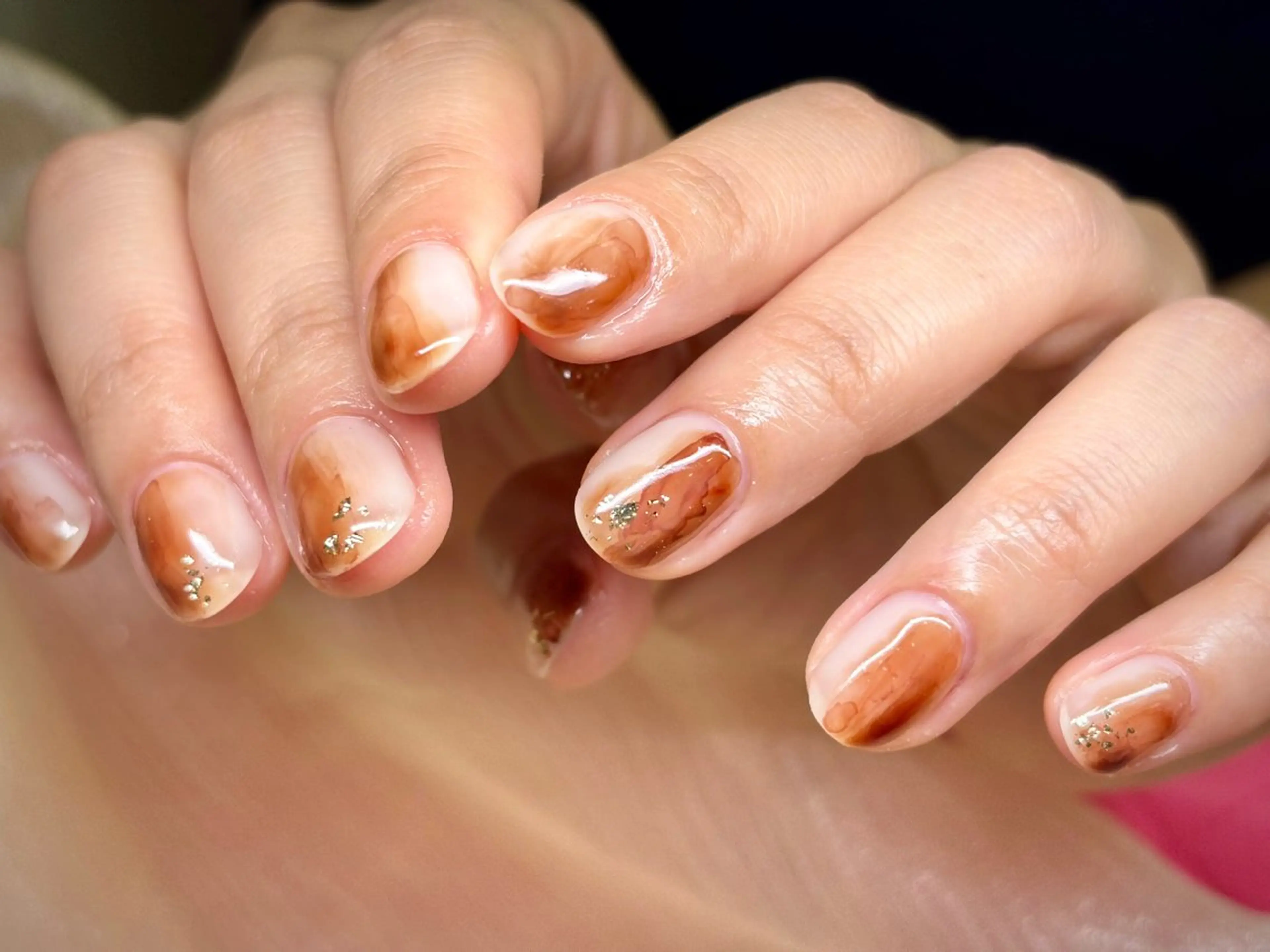 ネイル 持ち込み ニュアンスネイル ハンドネイル ハンドケア ETE LUNA NAILのネイルデザイン