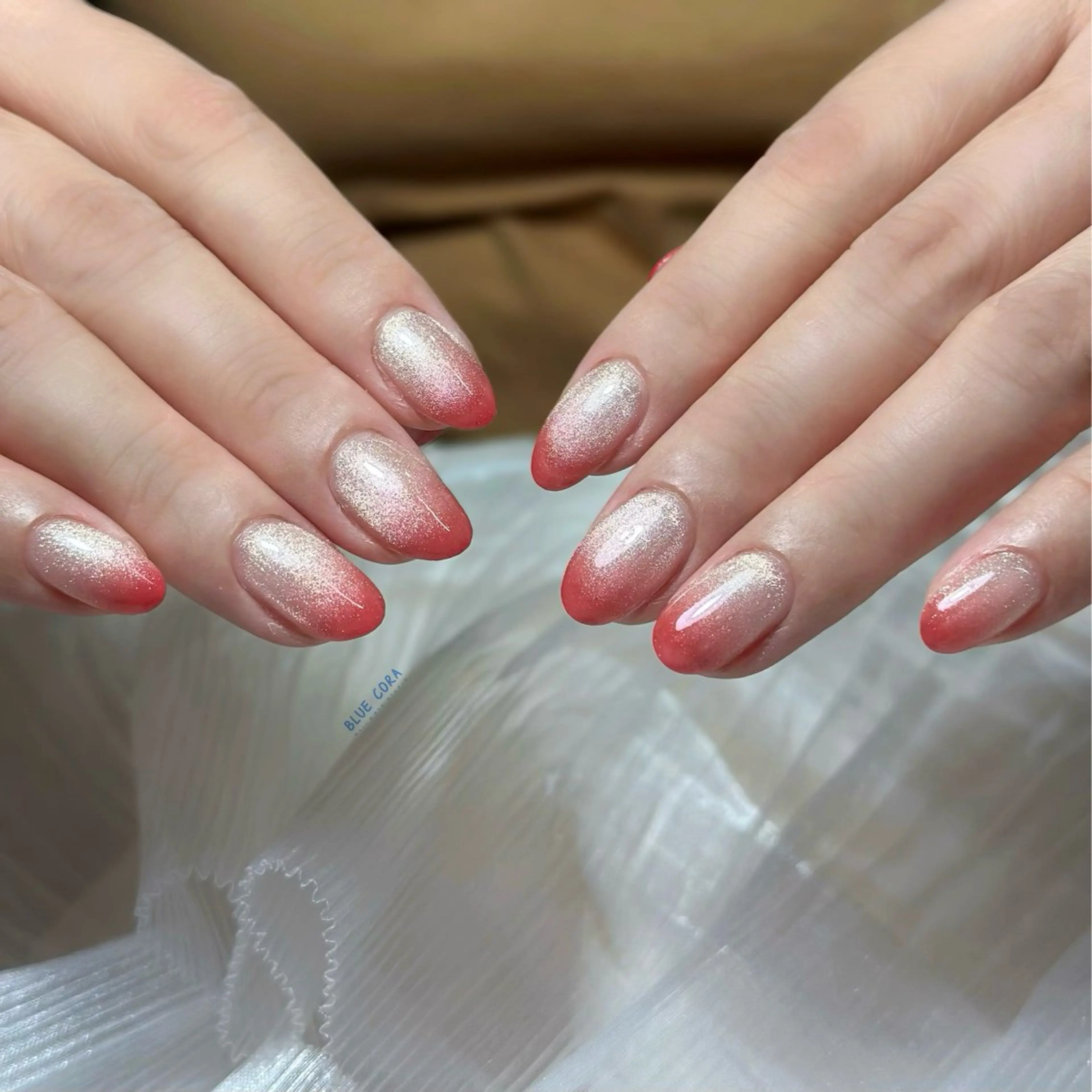 ネイル グラデーション マグネットネイル ハンドネイル BLUE CORA所属・BLUE CORAのネイルデザイン