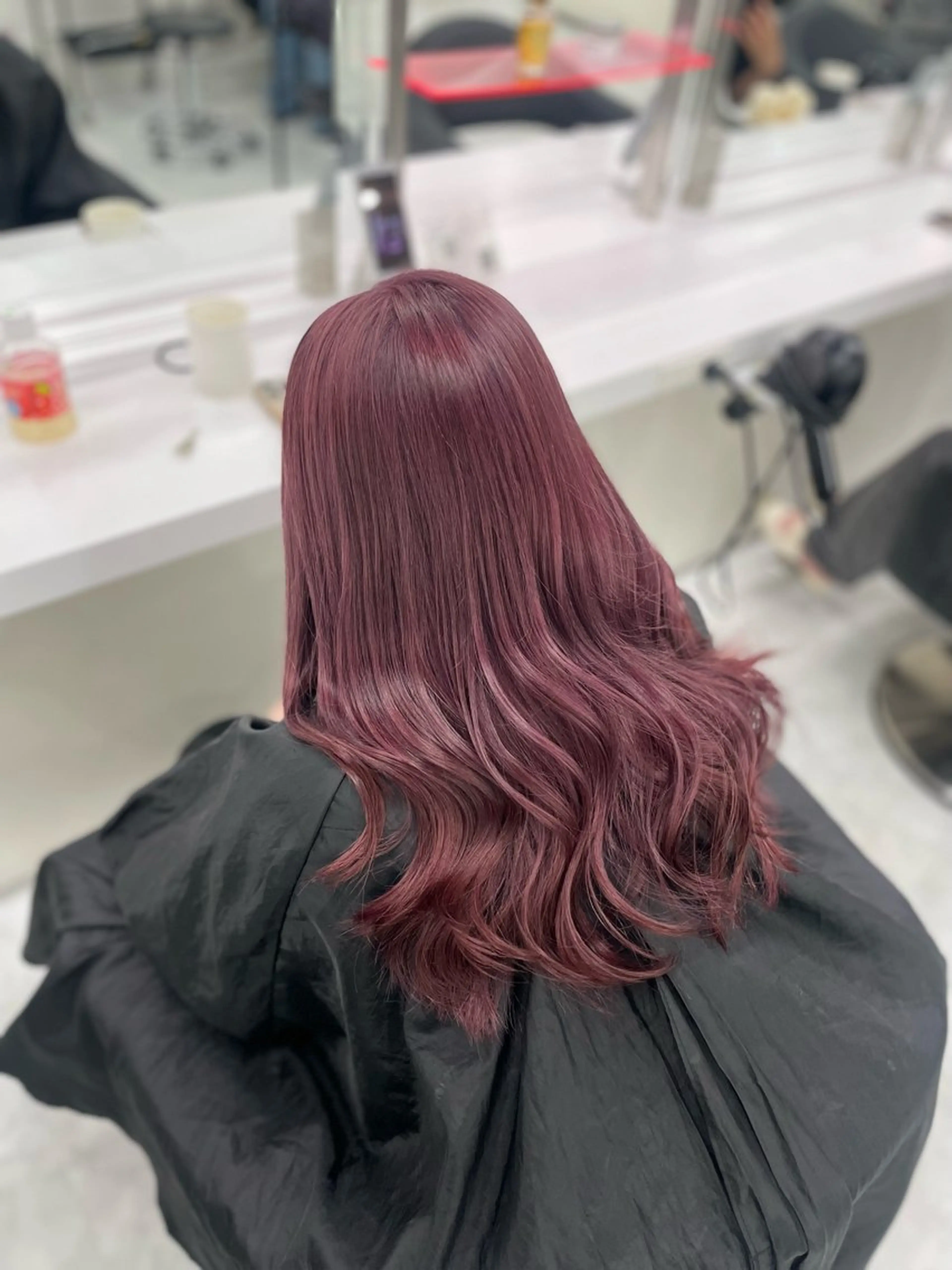 ロング ヘアカラー トリートメント ハイトーン🤍ブロン ド🤍MISAKIのヘアスタイル