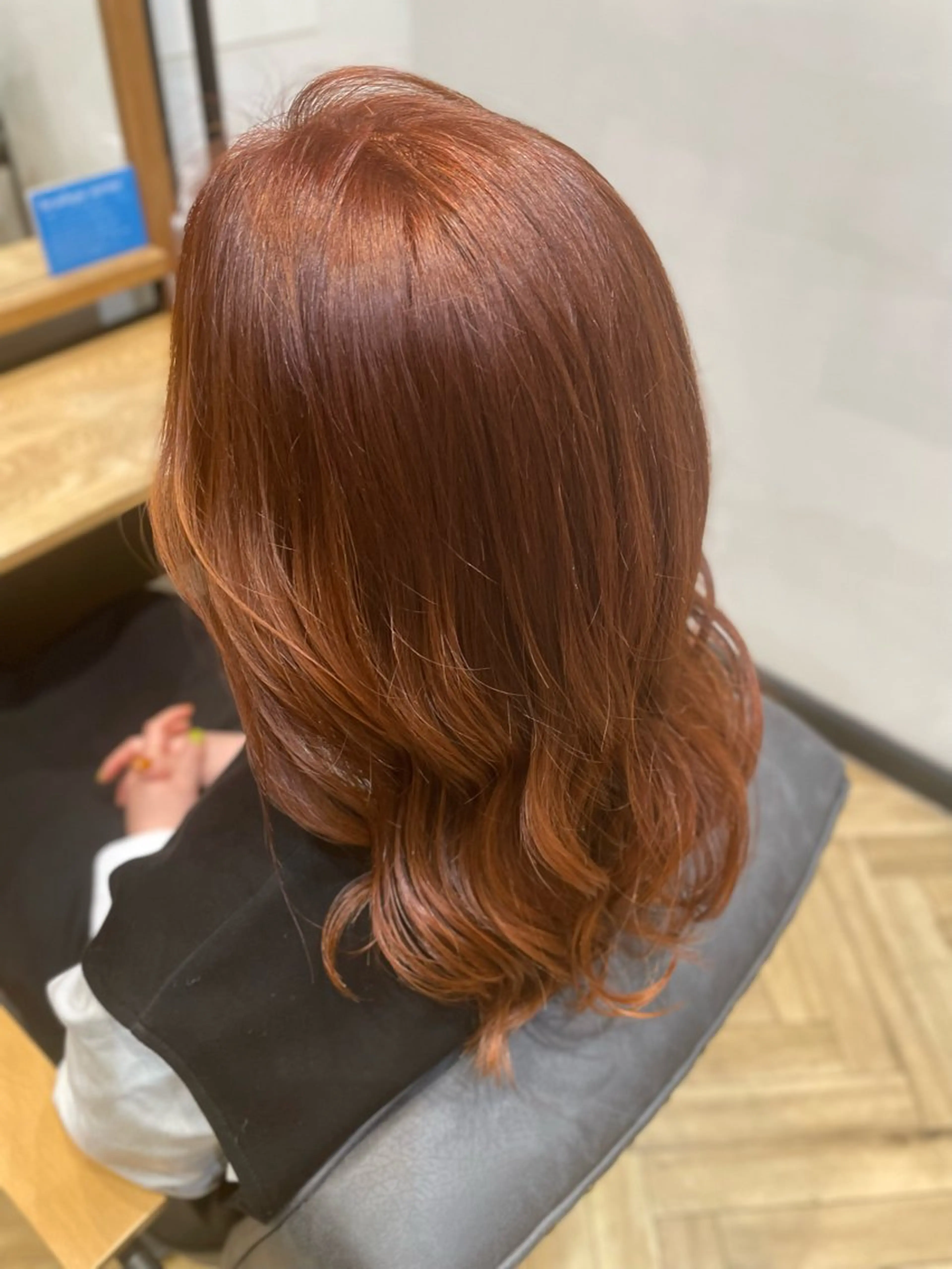 ロング カラー ブリーチ ブリーチなしカラー オレンジ 望恵🌸 韓国🇰🇷スタイルのヘアスタイル