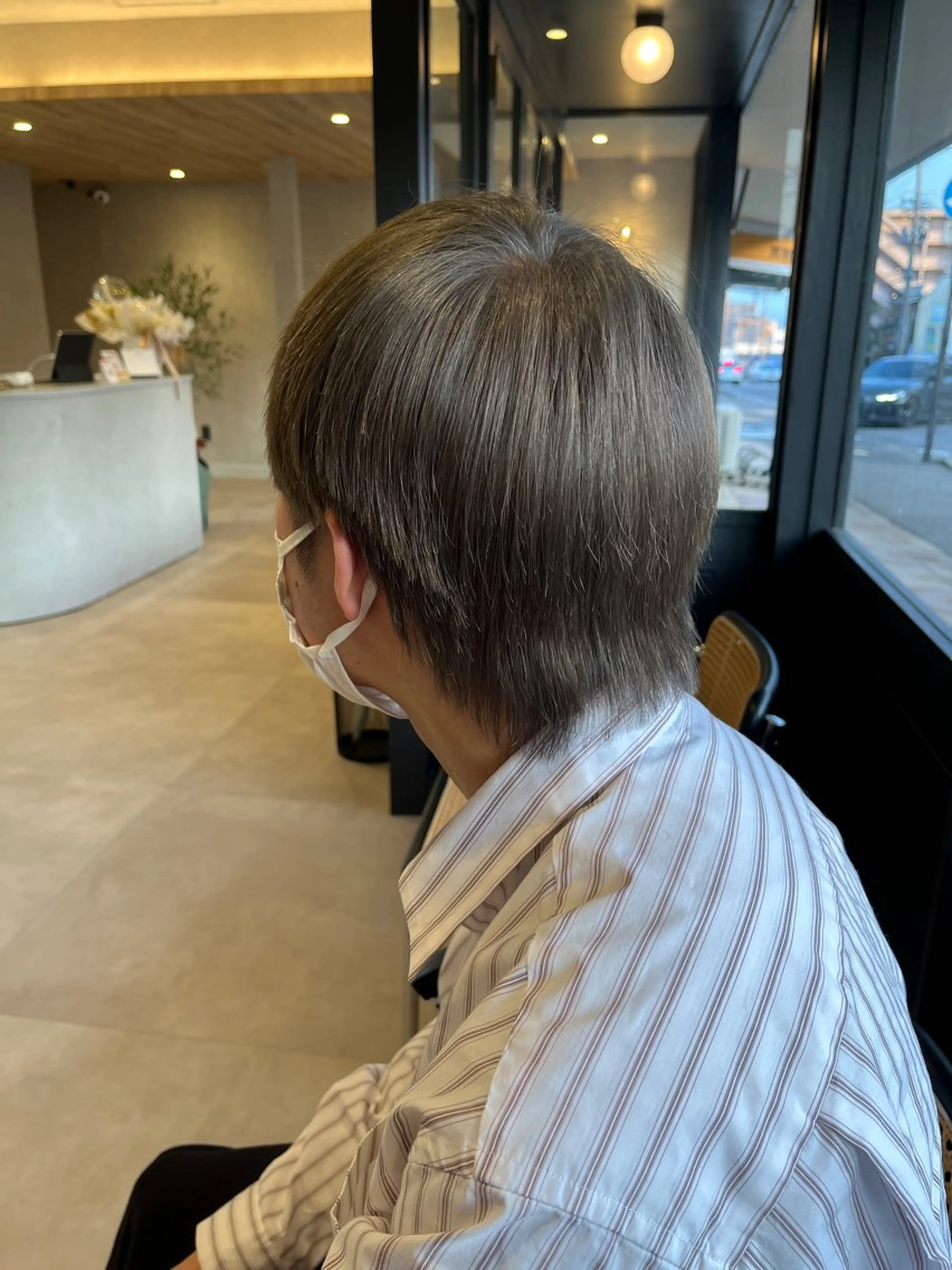 カラー ブリーチ 透明感カラー グレージュ ヘアカラー トリートメント 透明感カラー／ 艶カラー／武田遼香のヘアスタイル