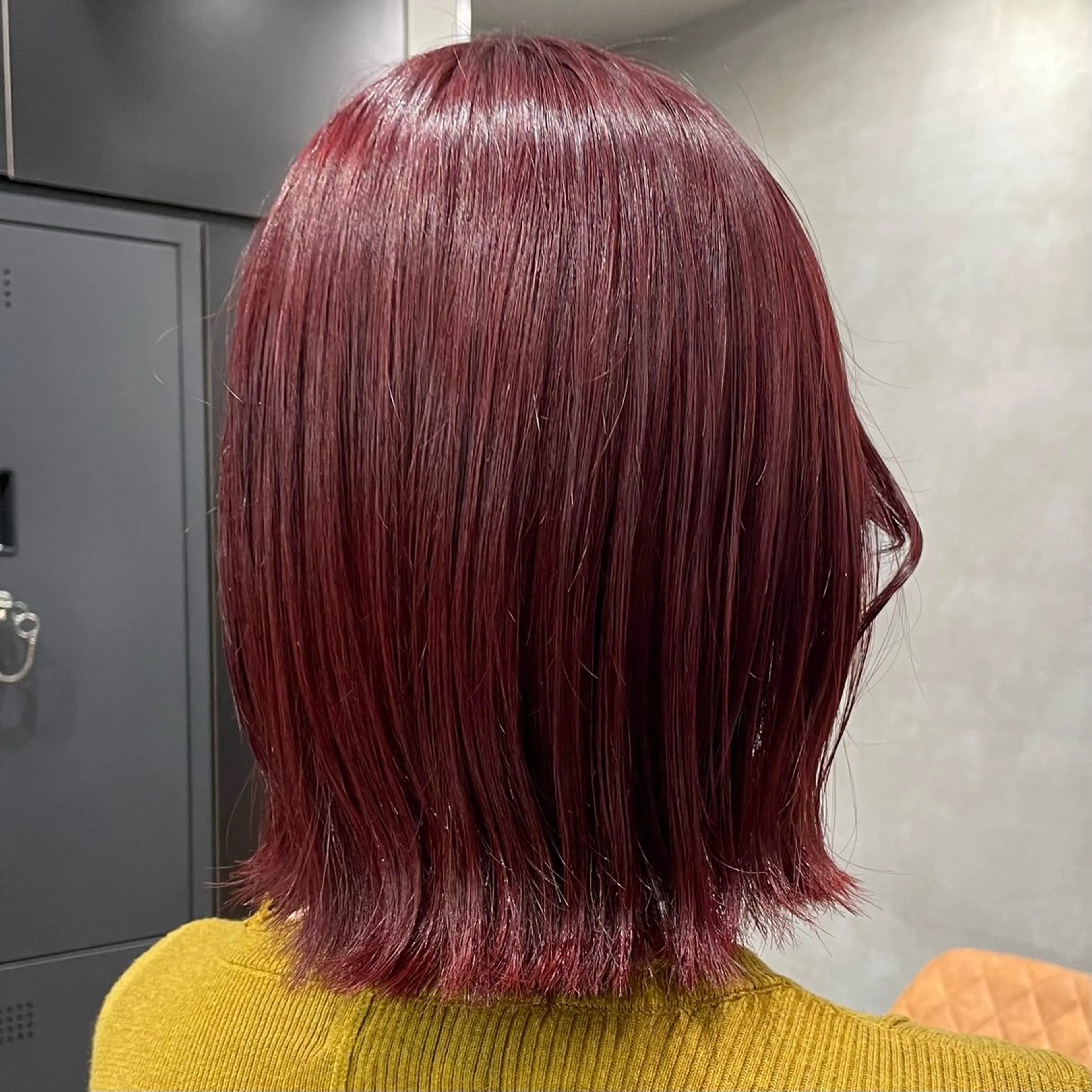 ミディアム カラー カット ヘアカラー ヘアセット 暖色レイヤー 🥀REIRIのヘアスタイル