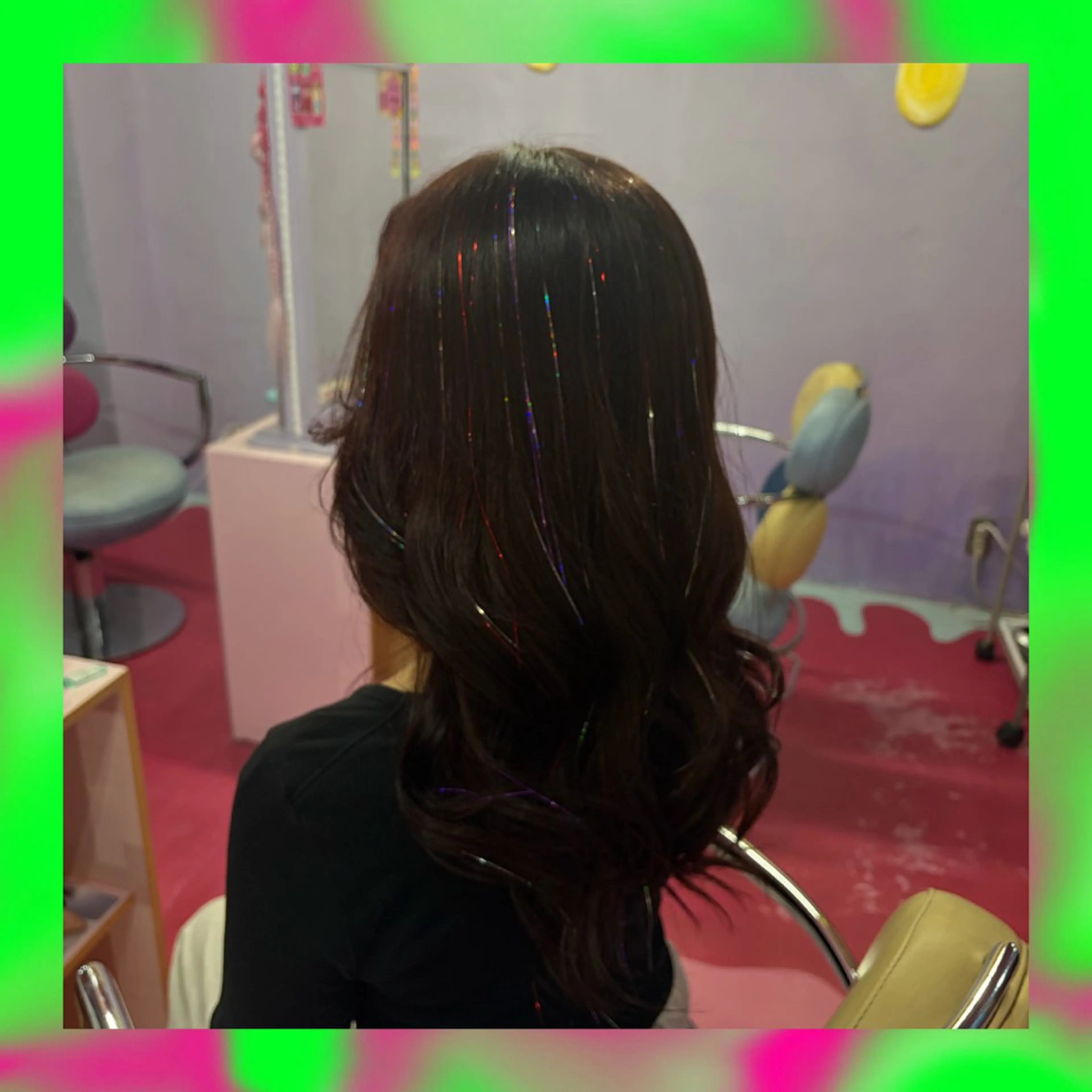 カラー Miju💖派手髪/ ティンセル/エクステのヘアスタイル