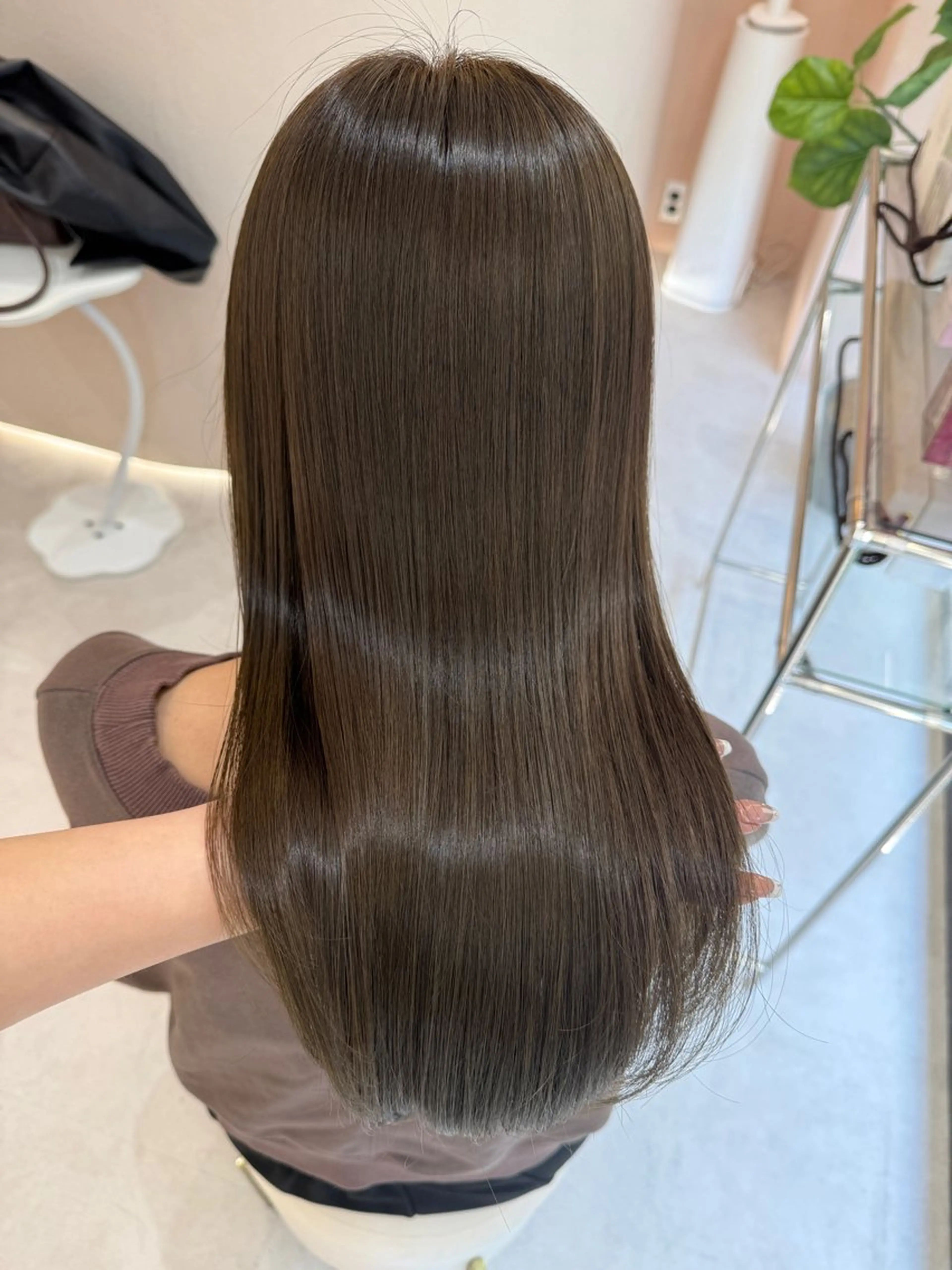 ロング カラー カット ヘアカラー トリートメント 🫧赤み消し＊艶髪 nanami🫧のヘアスタイル