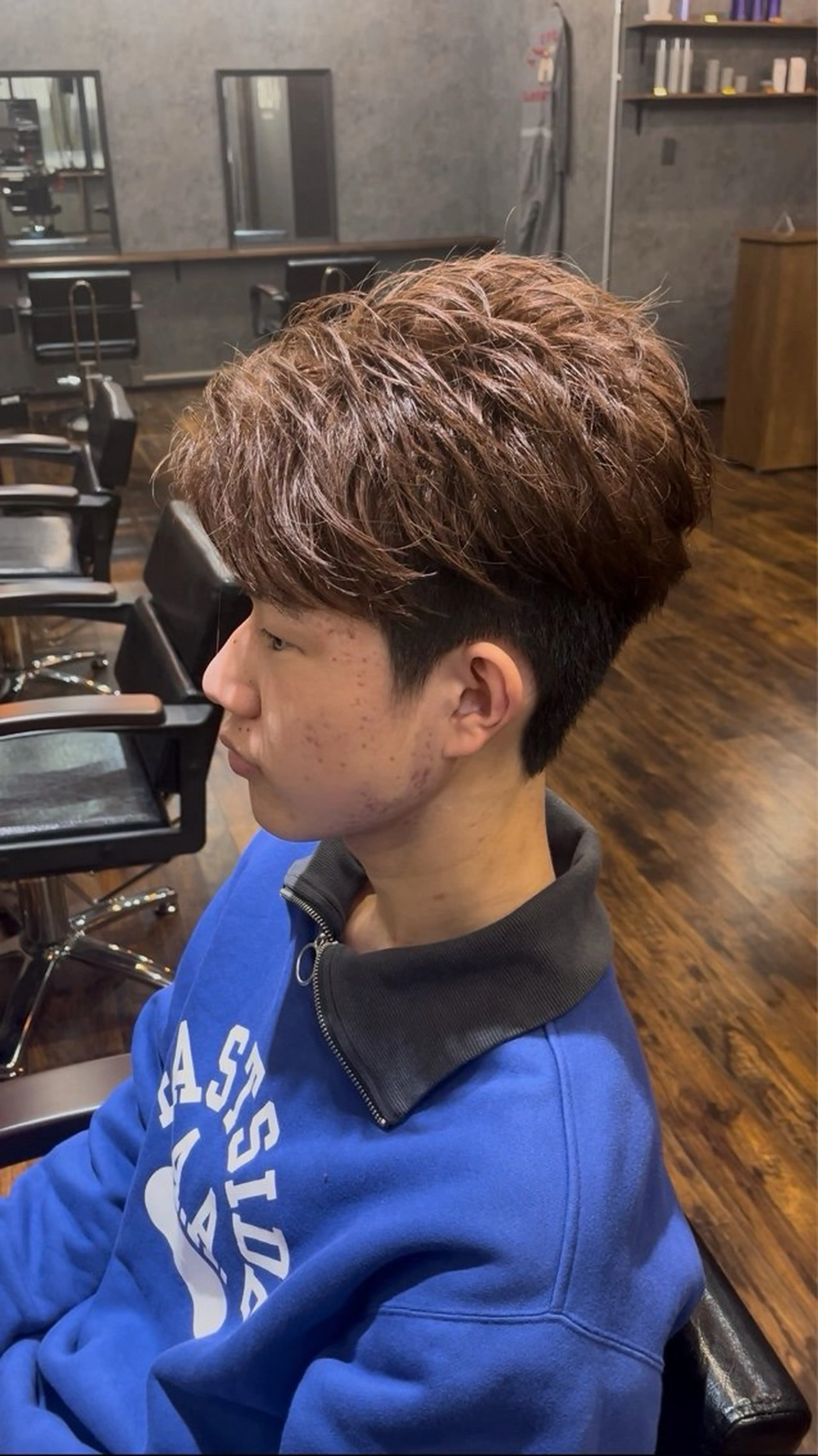 ショート カラー メンズ ヘアカラー トリートメント ヘッドスパ ヘアセット LiG所属・🔥【メンズ特化】江 坂／モデル／レオ🔥のヘアスタイル