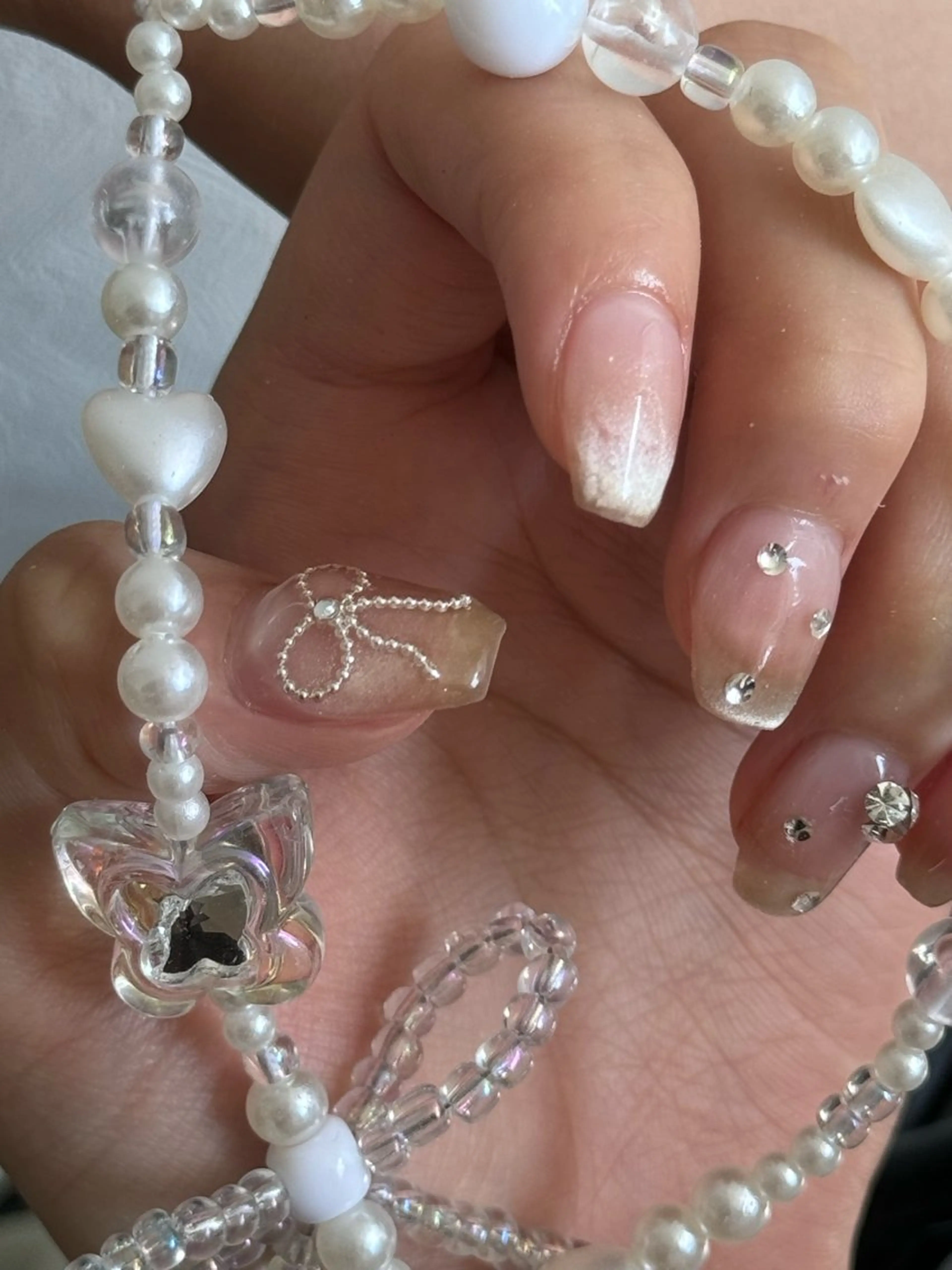 ネイル フレンチネイル 韓国ネイル マグネットネイル メンズネイル ニュアンスネイル ハンドネイル GRANDE大須 Cecil💜のネイルデザイン