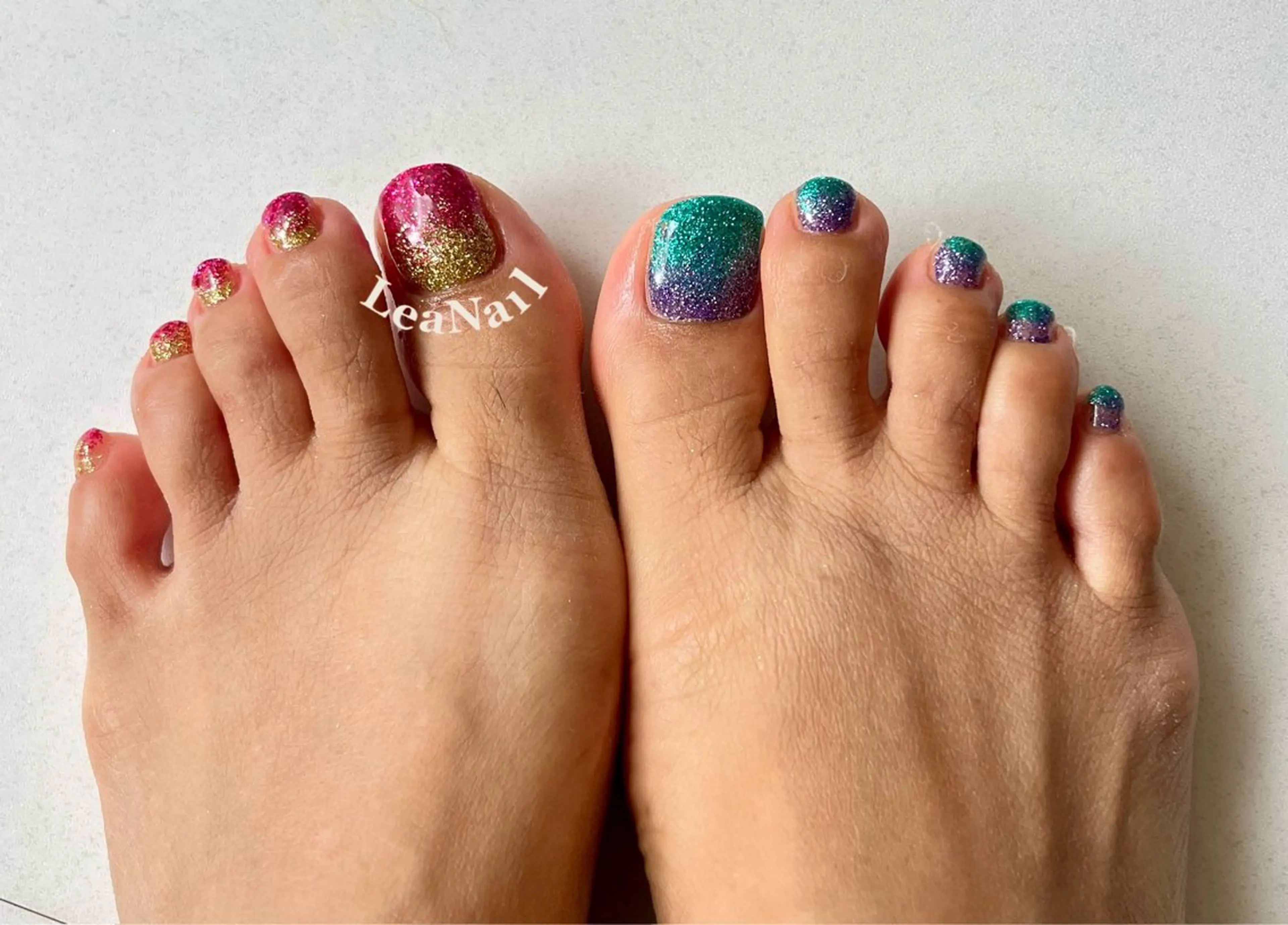 ネイル グラデーション ラメ(グリッター) Lea Nailのネイルデザイン