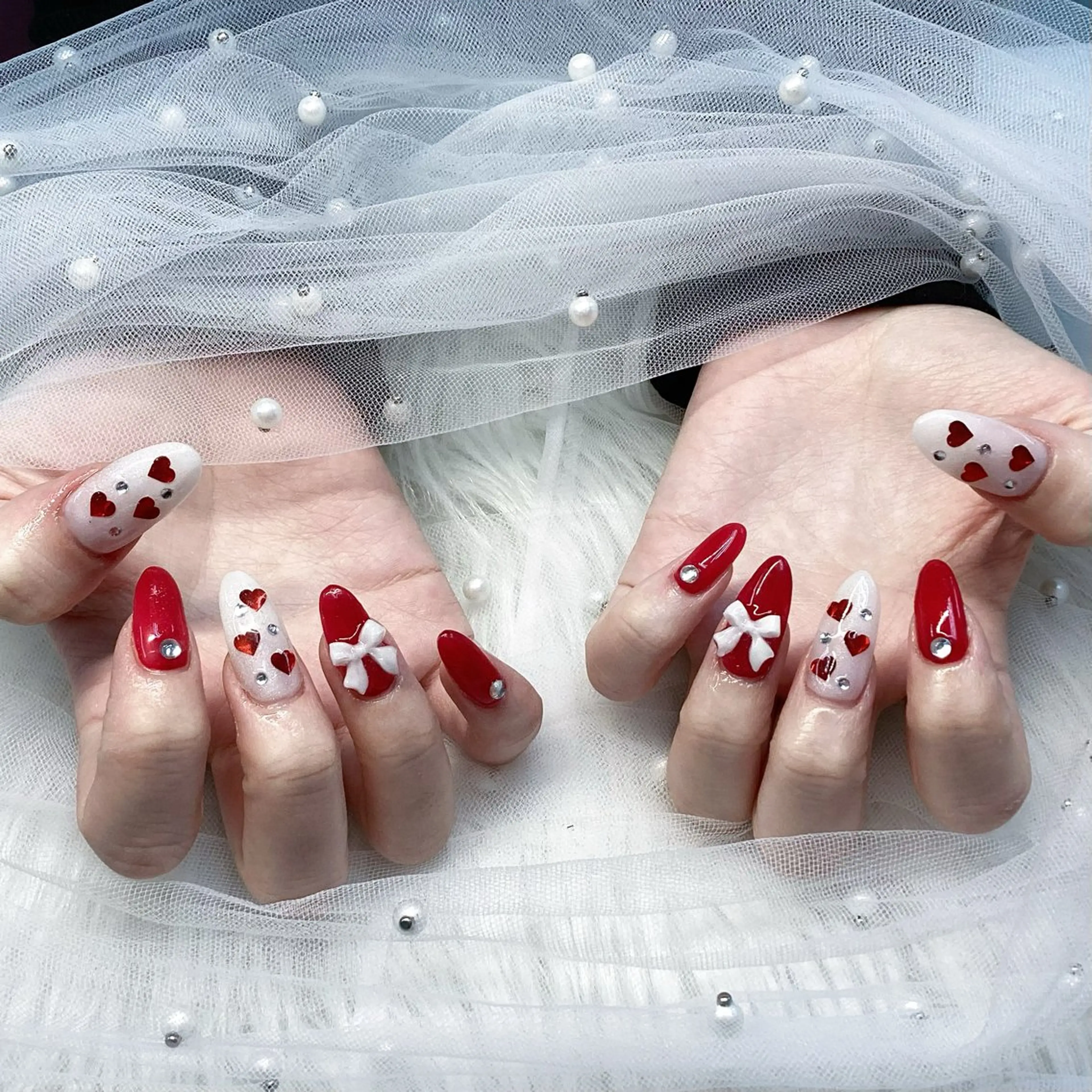 ネイル パーツ全部¥110 サロンミミのネイルデザイン