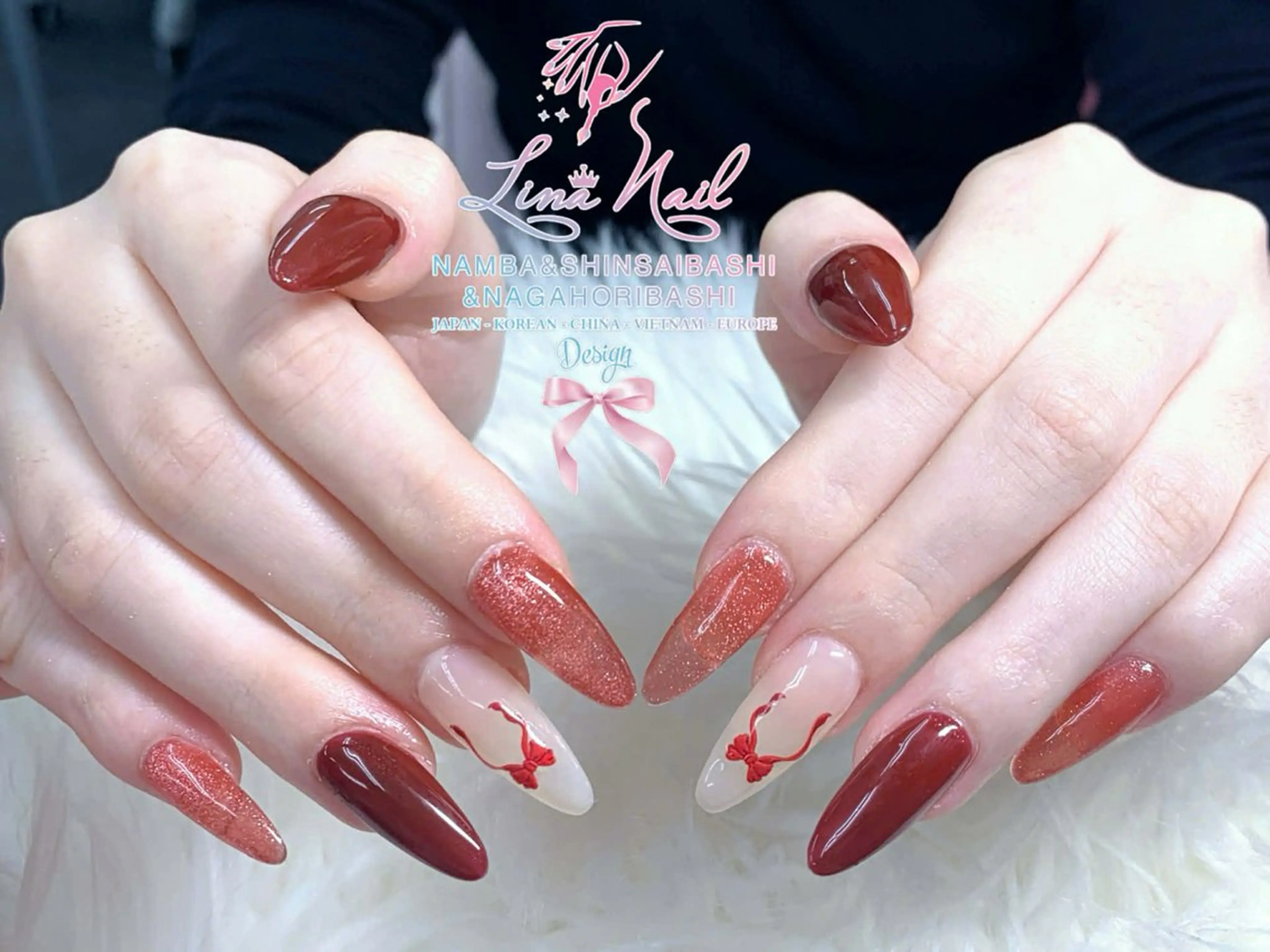 ネイル チークネイル 桜ネイル フラッシュネイル フットネイル ジェルネイル リナネイル 長堀橋店／東心斎橋店のネイルデザイン