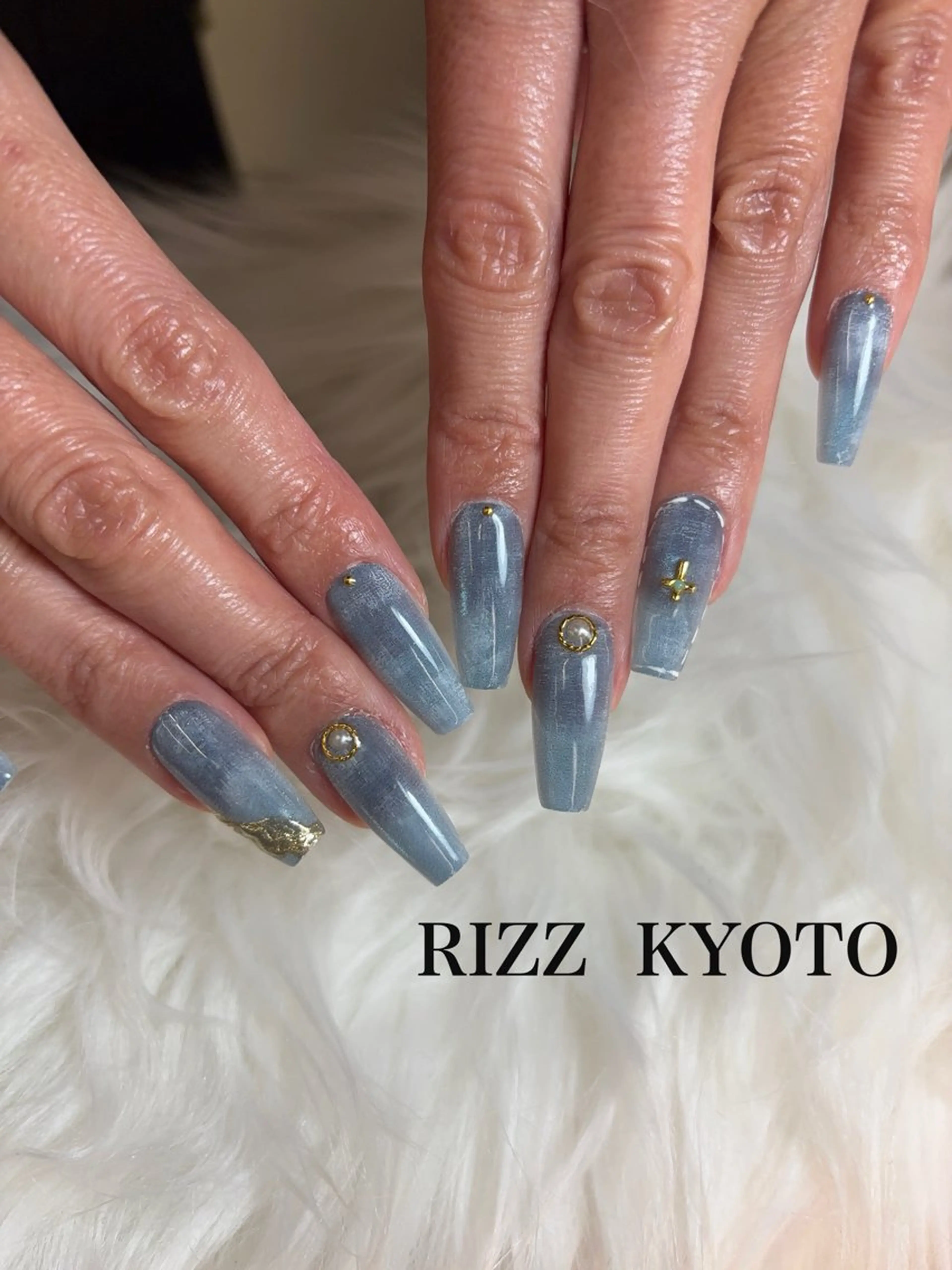 ネイル スカルプネイル ハンドネイル RIZZ KYOTO ゆうのネイルデザイン