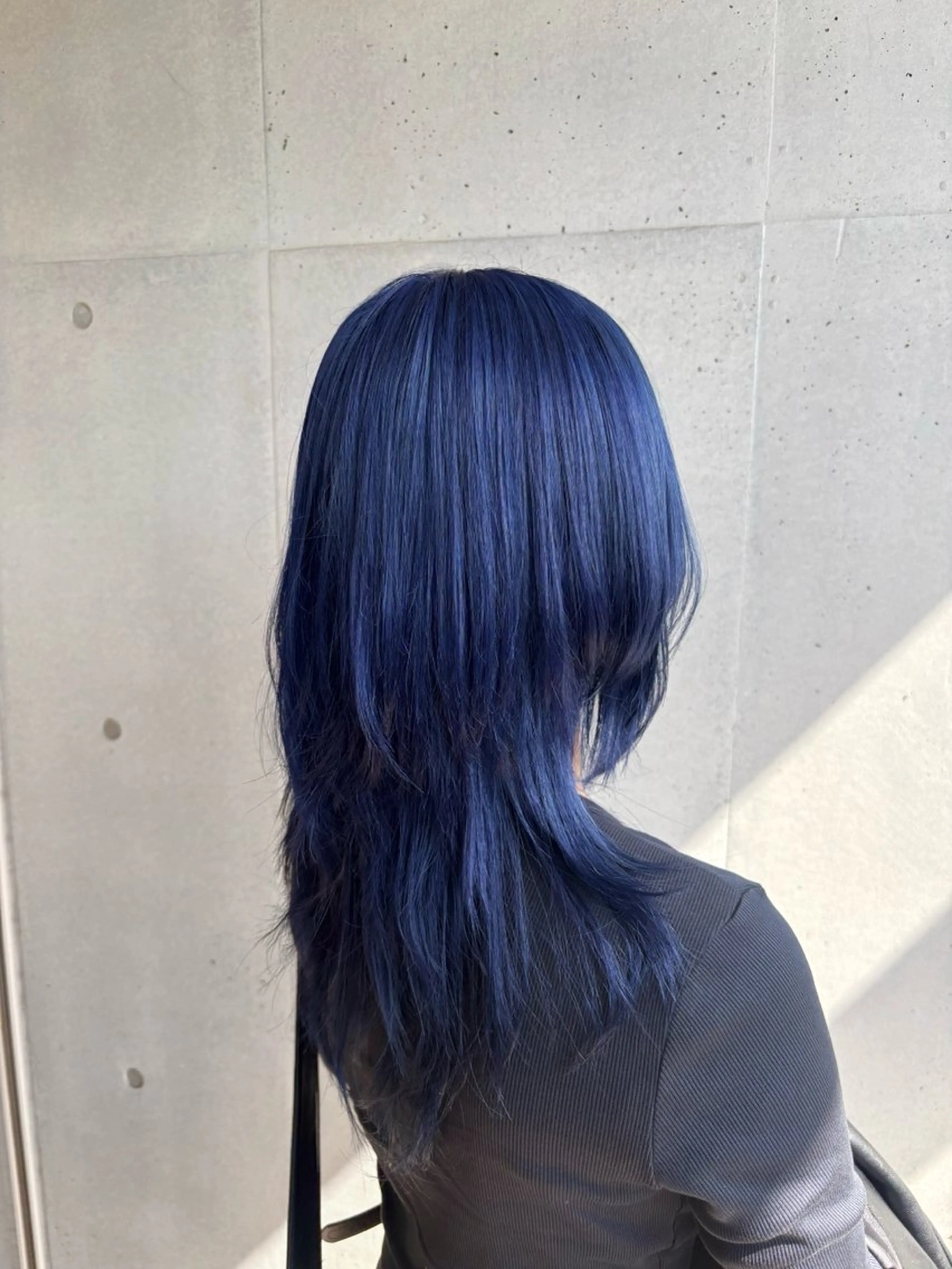 ロング カラー ヘアカラー 🩶ハイトーン /レイヤーはちすのヘアスタイル