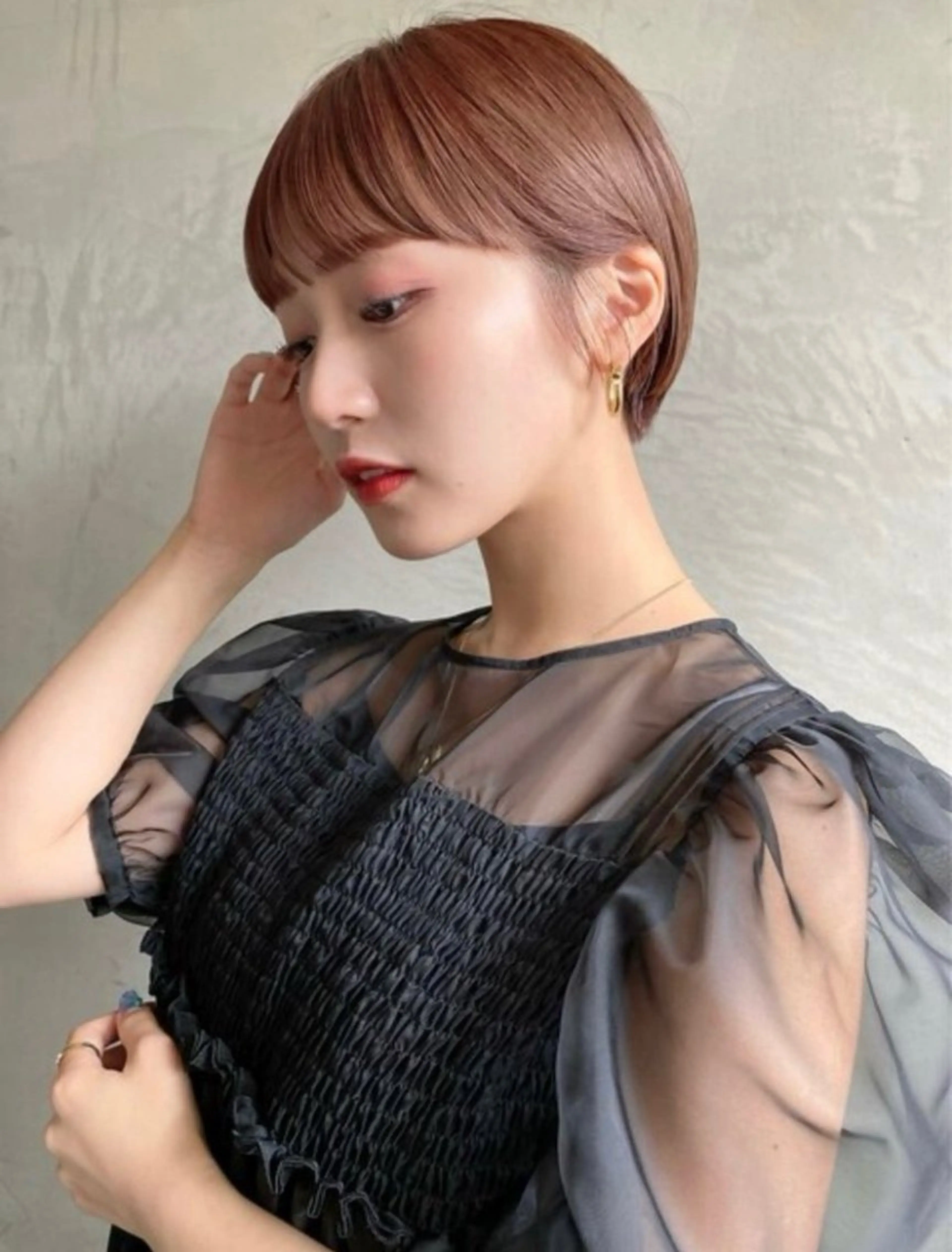 ショート カラー 丸みショート ショートヘア 小顔カット ダメージレス美容師 🌱水島侑理のヘアスタイル