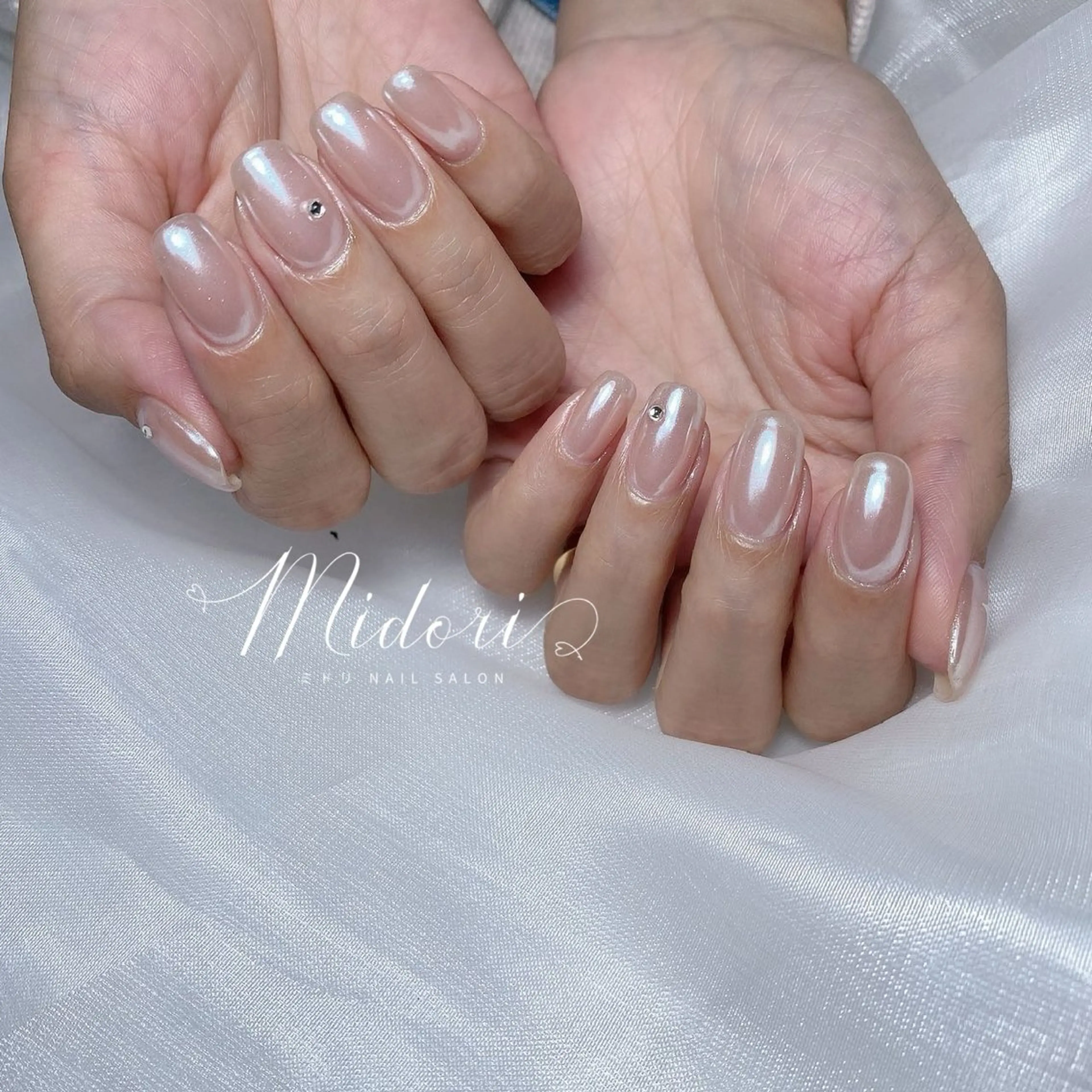 ミラー/オーロラネイル★ジェルオフ無料サービス★パーツ2個付★の写真