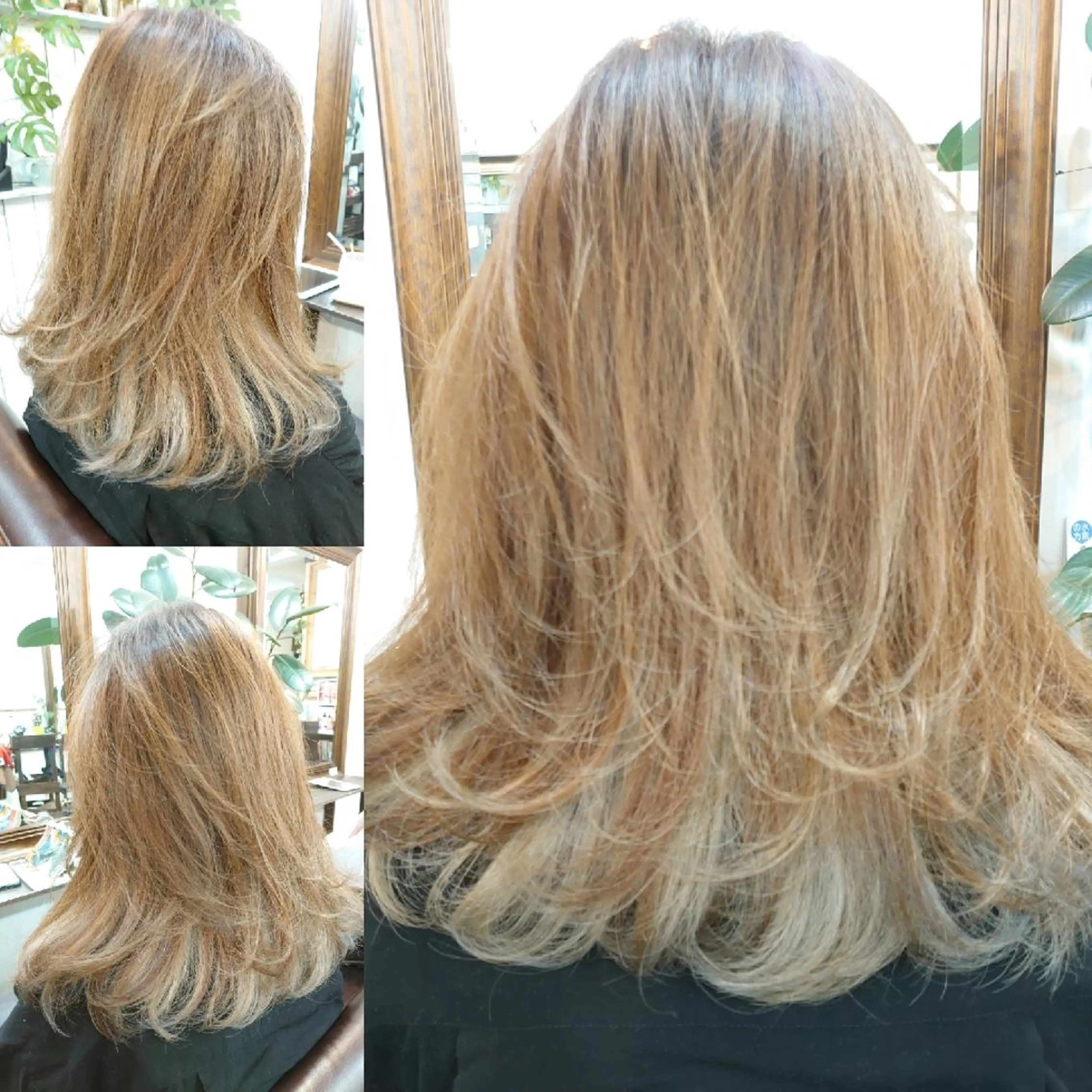 ミディアム カラー グレージュ ハイトーンカラー インナーカラー 鈴木 隆広のヘアスタイル