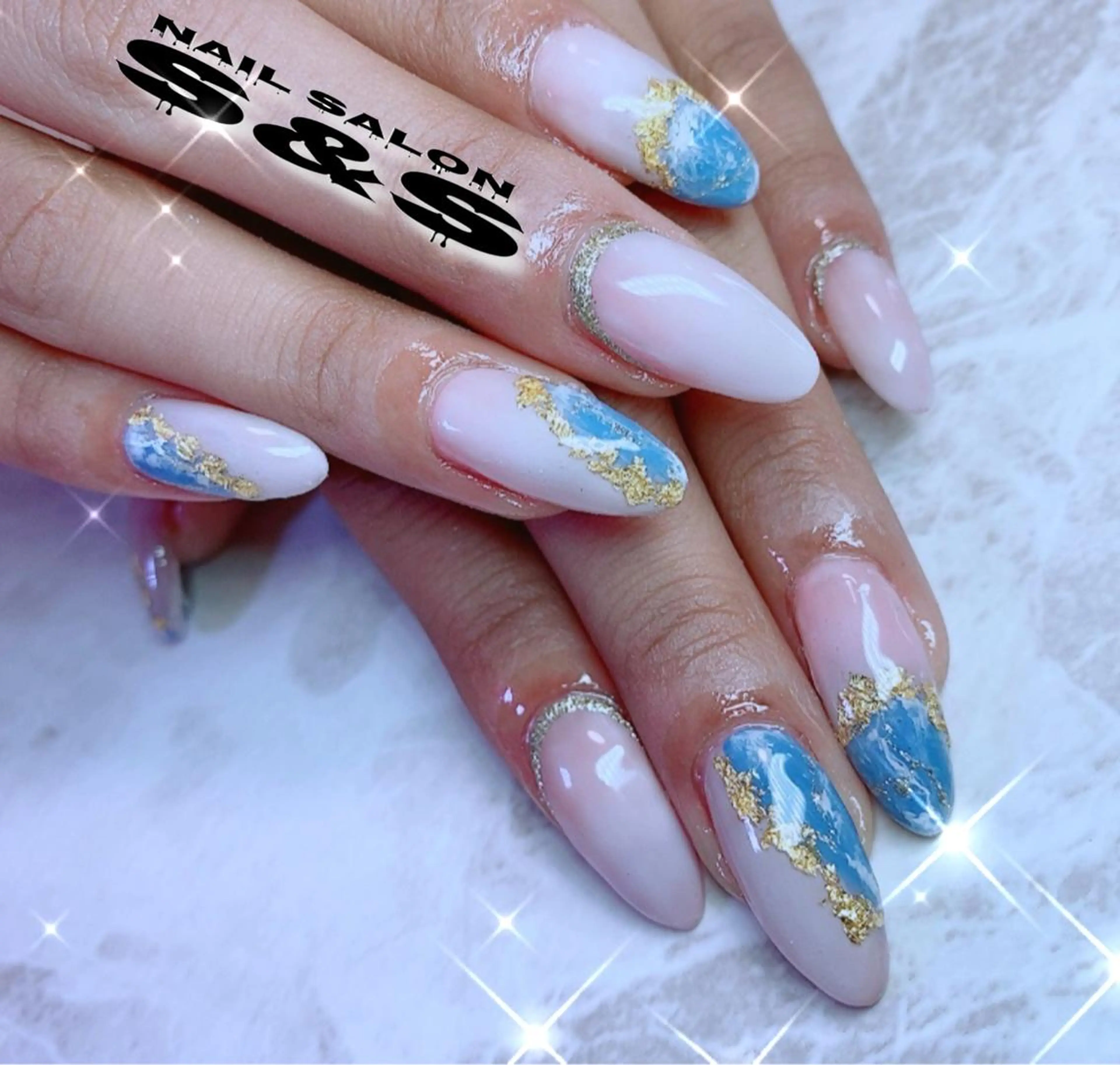 ネイル 長さ出し メンズネイル 持ち込み スカルプネイル S&S 村田小百合のネイルデザイン