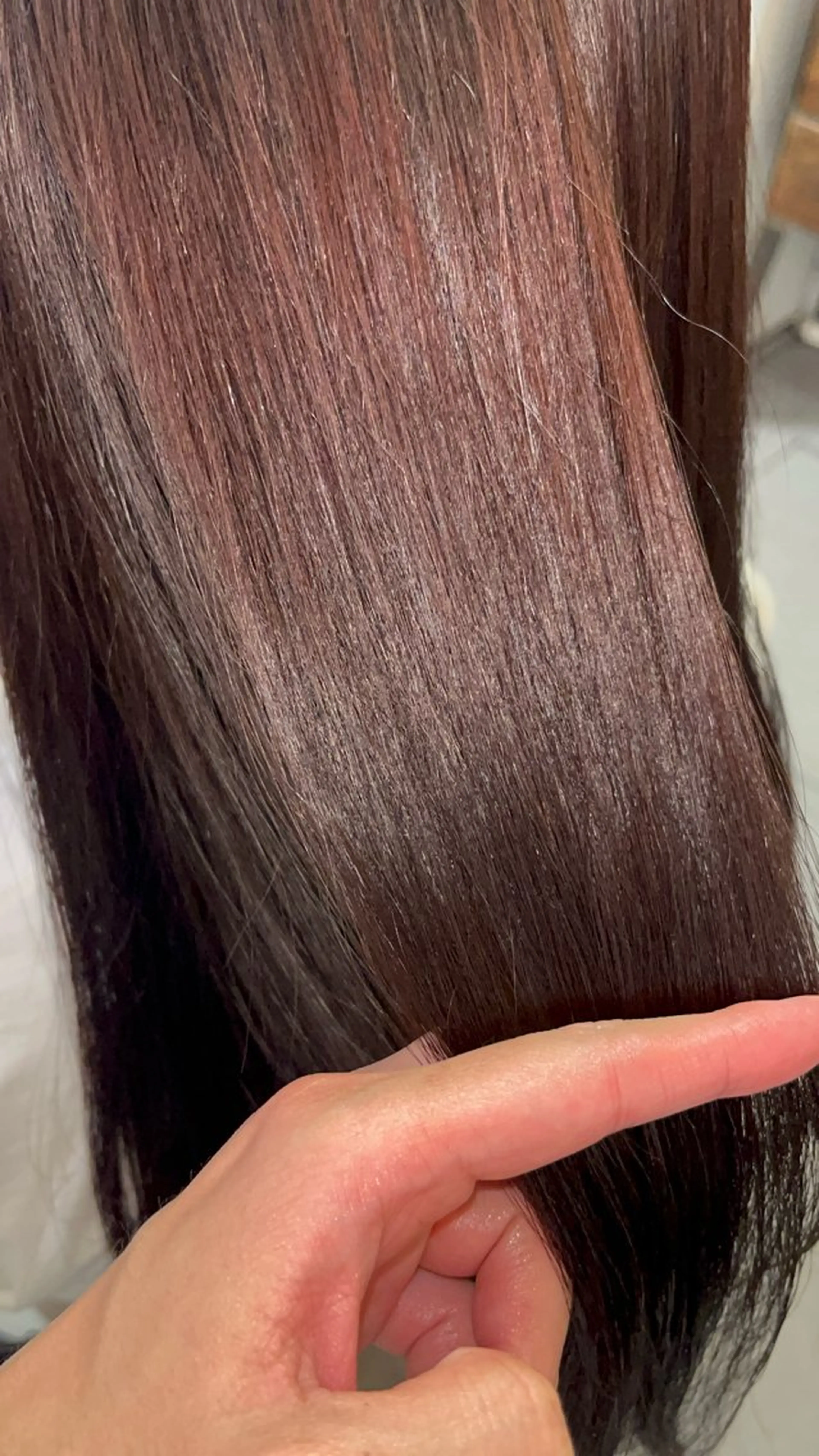 ロング カット ヘアカラー トリートメント 艶髪color💎髪 質改善ストレート大吉のヘアスタイル