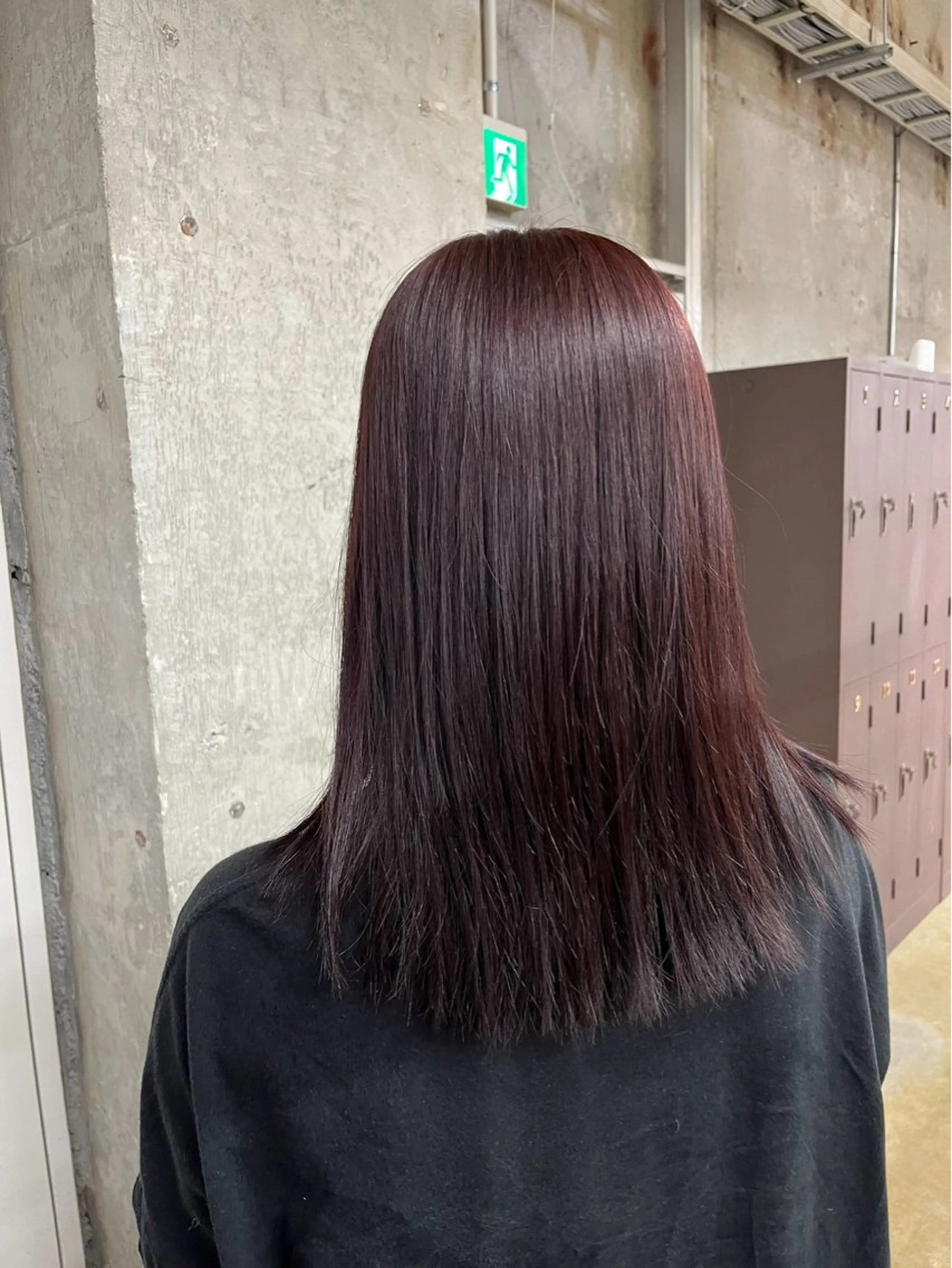 セミロング ヘアカラー トリートメント 松井ゆら/ 酸性ストレート/暖色のヘアスタイル