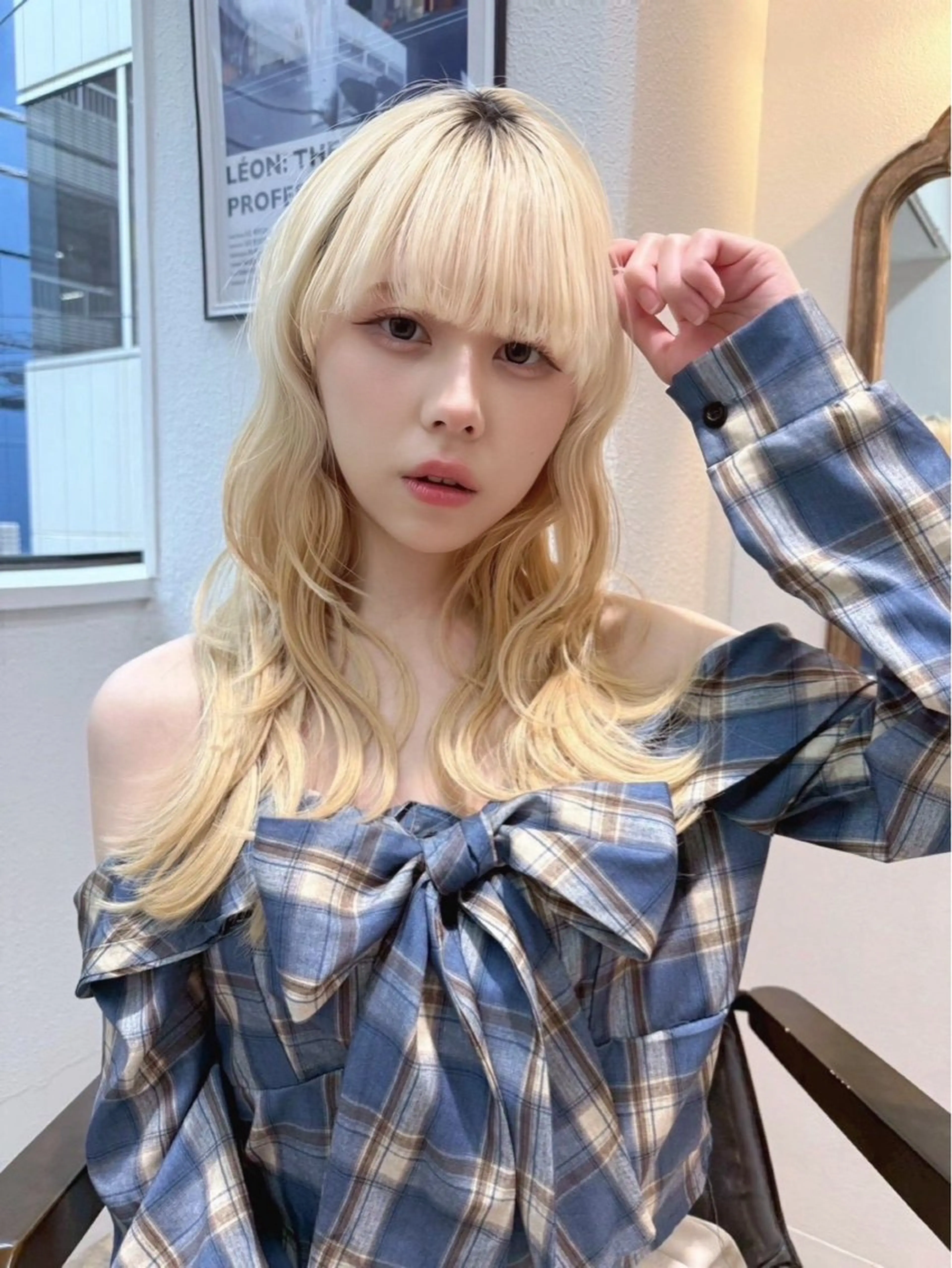 セミロング カラー ヘアアレンジ ヘアカラー 艶髪/髪質改善/ 松村きさらのヘアスタイル