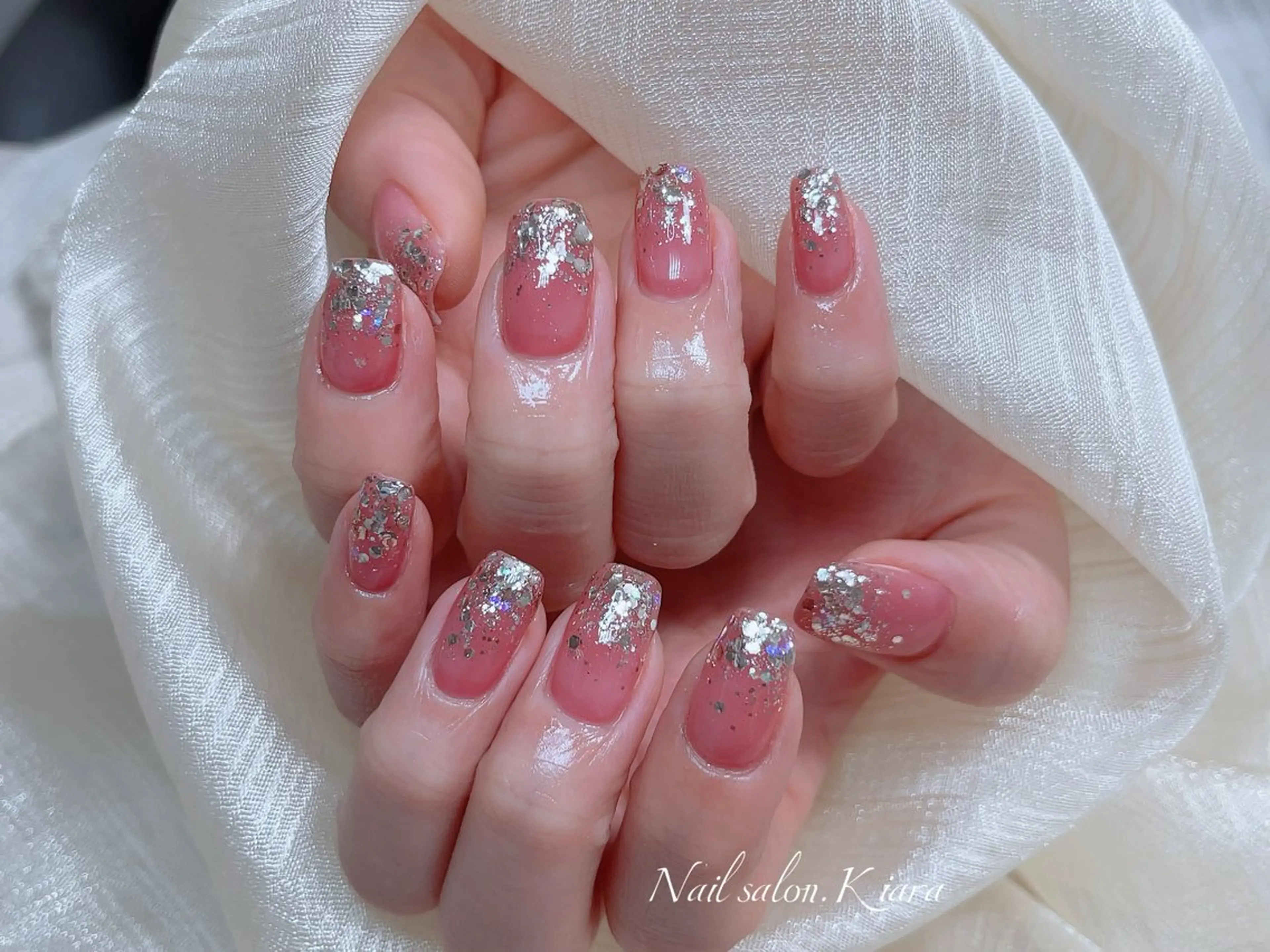 ネイル ラメ(グリッター) 🍭Kiara Nail🍭のネイルデザイン