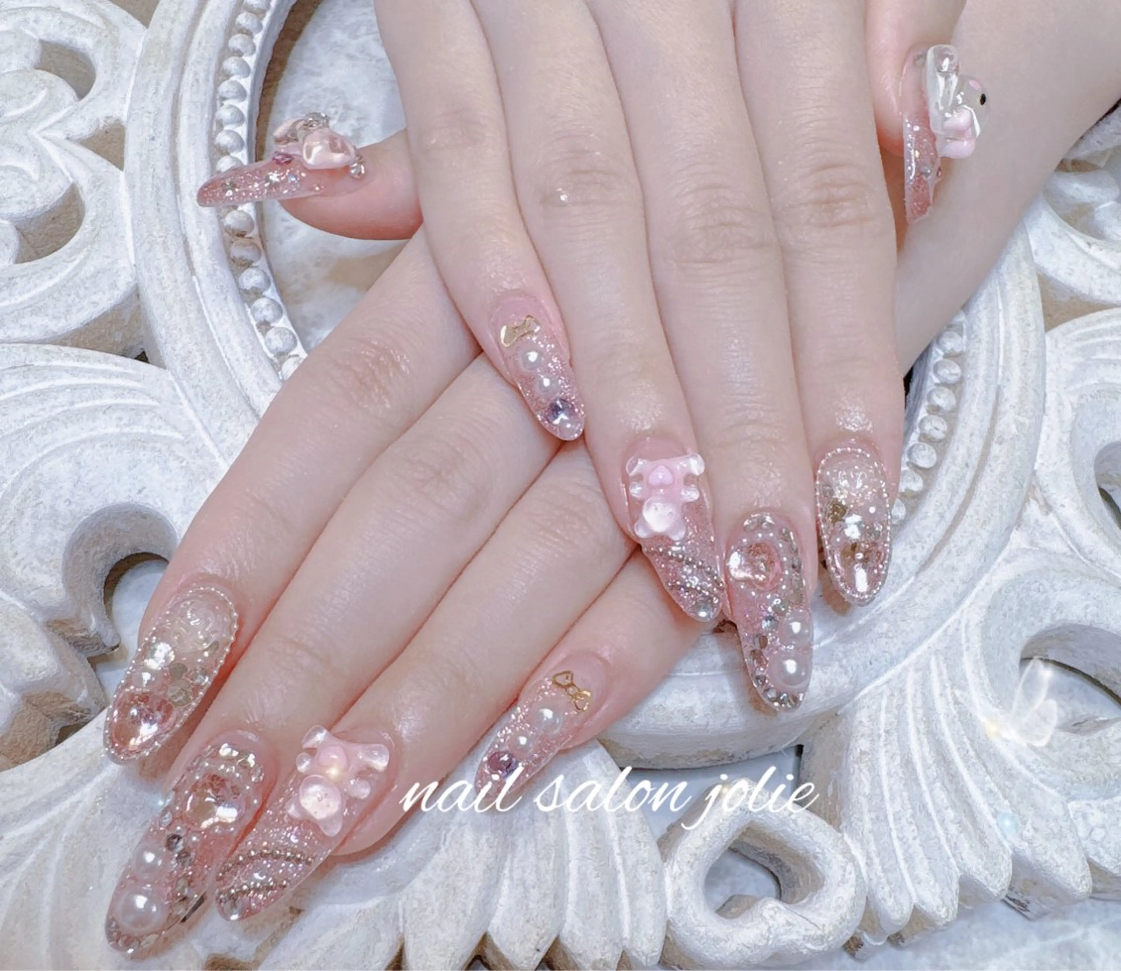 員 ケアカラー ジェル ハンド★初回オフ無料 甘皮角質ケア込みパーツ12 0分付け放題13980円の写真