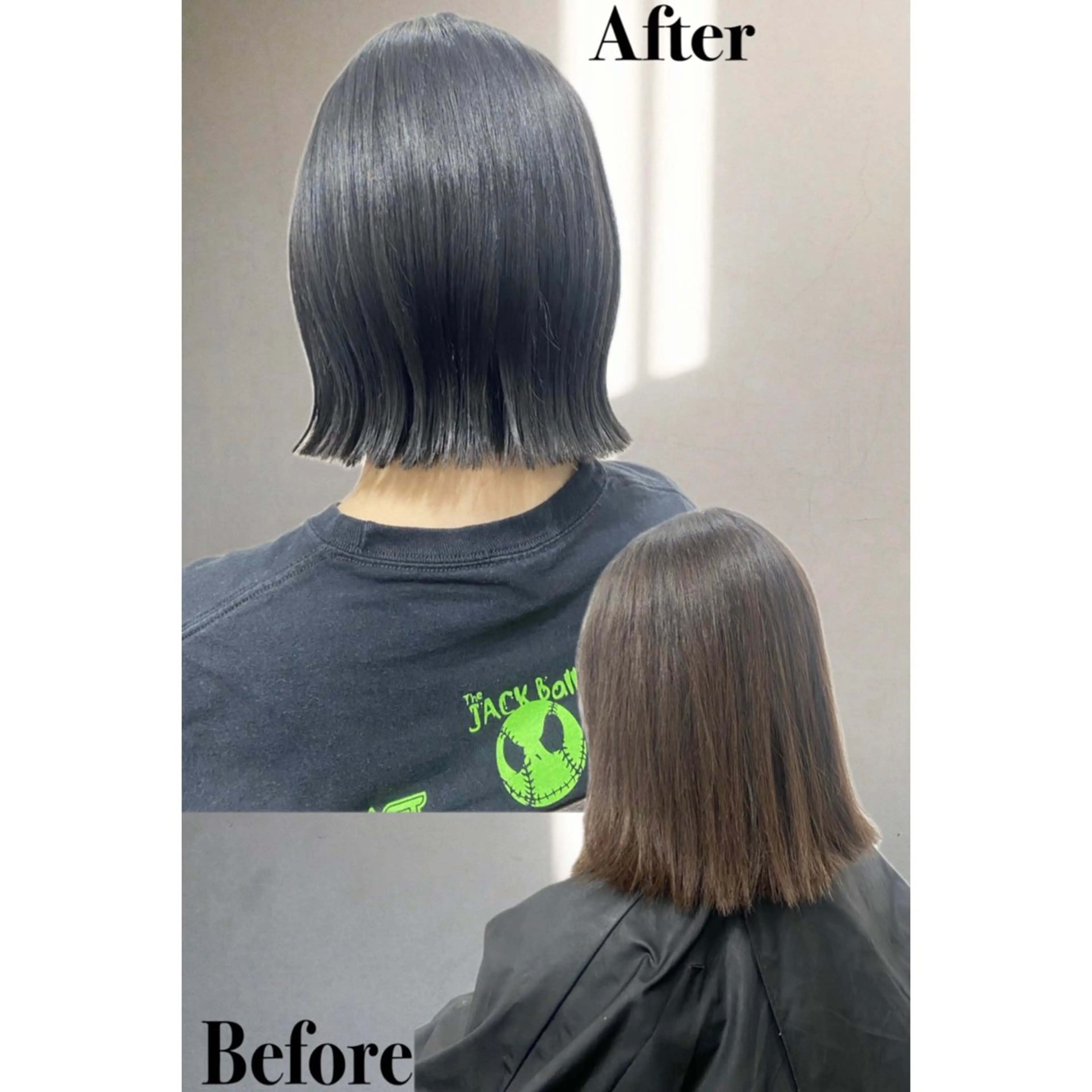 ミディアム カラー ブリーチ くせ毛 縮毛矯正 カット ヘアカラー _White所属・ＳＨＩ ＺＵのヘアスタイル