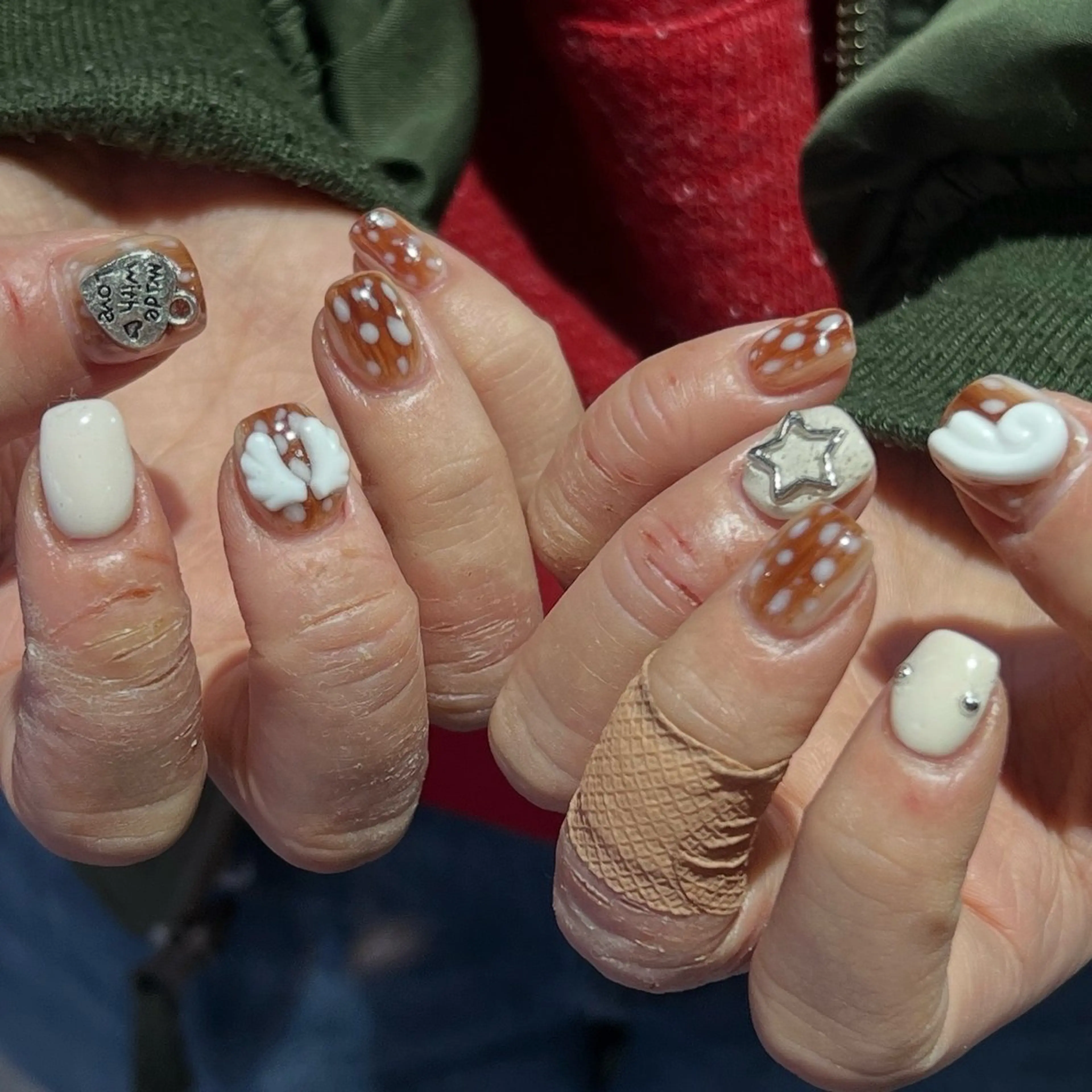 ネイル ハンドネイル Hata nail 🎀個性派ニュアンスのネイルデザイン