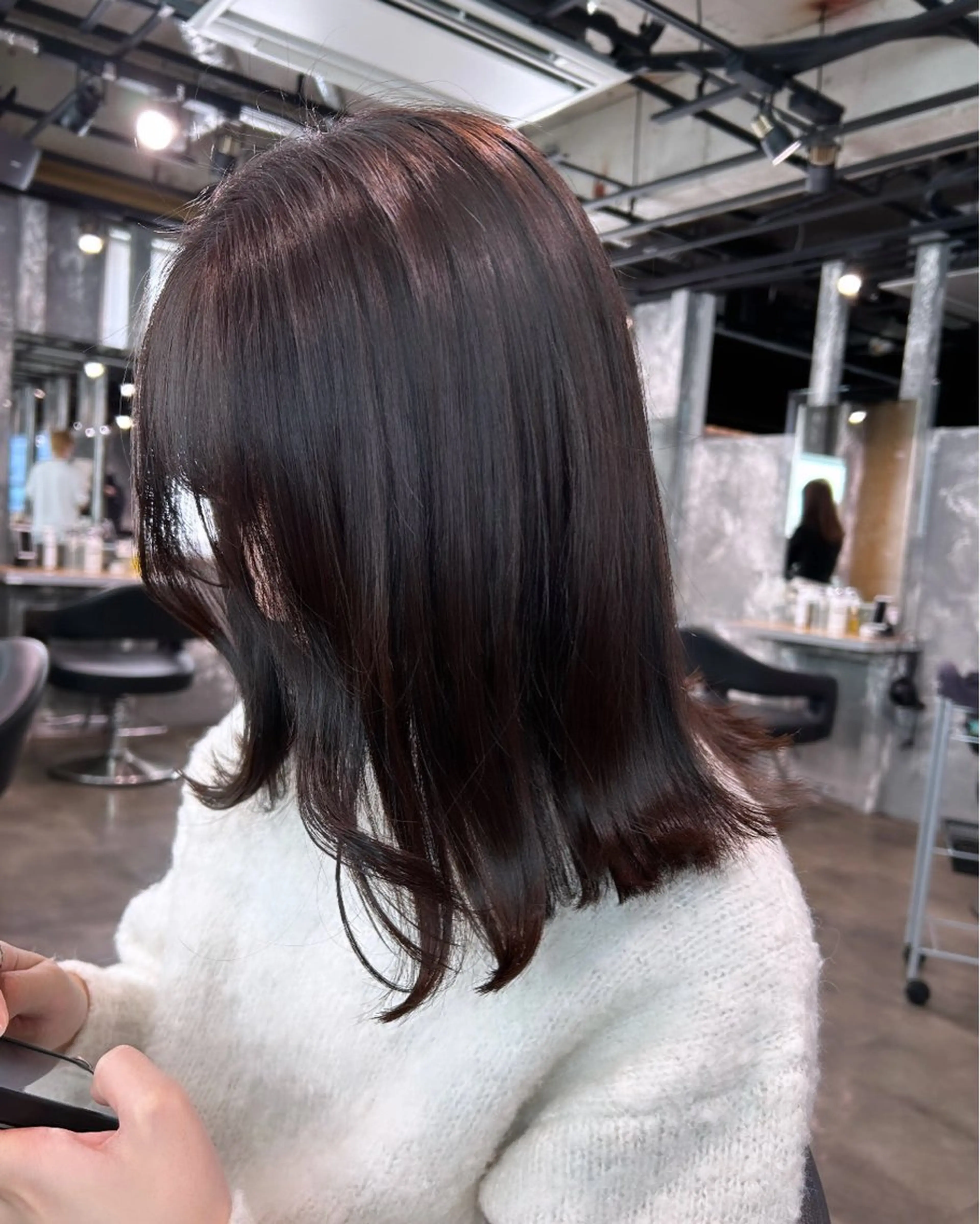 ミディアム IS所属・横浜美容室/透明感 カラー/レイヤーのヘアスタイル