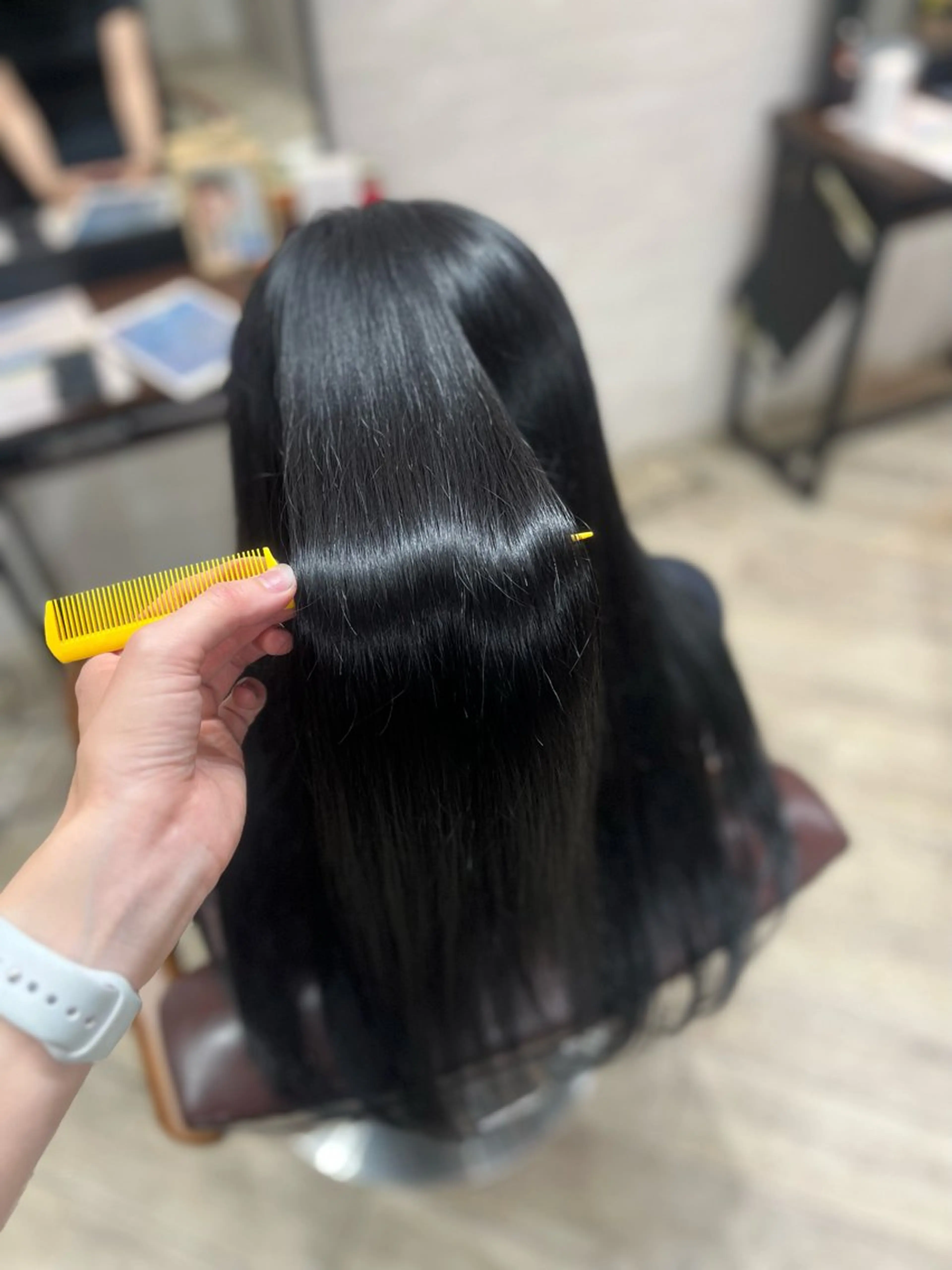 ロング カット ヘアカラー トリートメント 🫧ぷる艶カラー🫧 Yuubi🦩のヘアスタイル