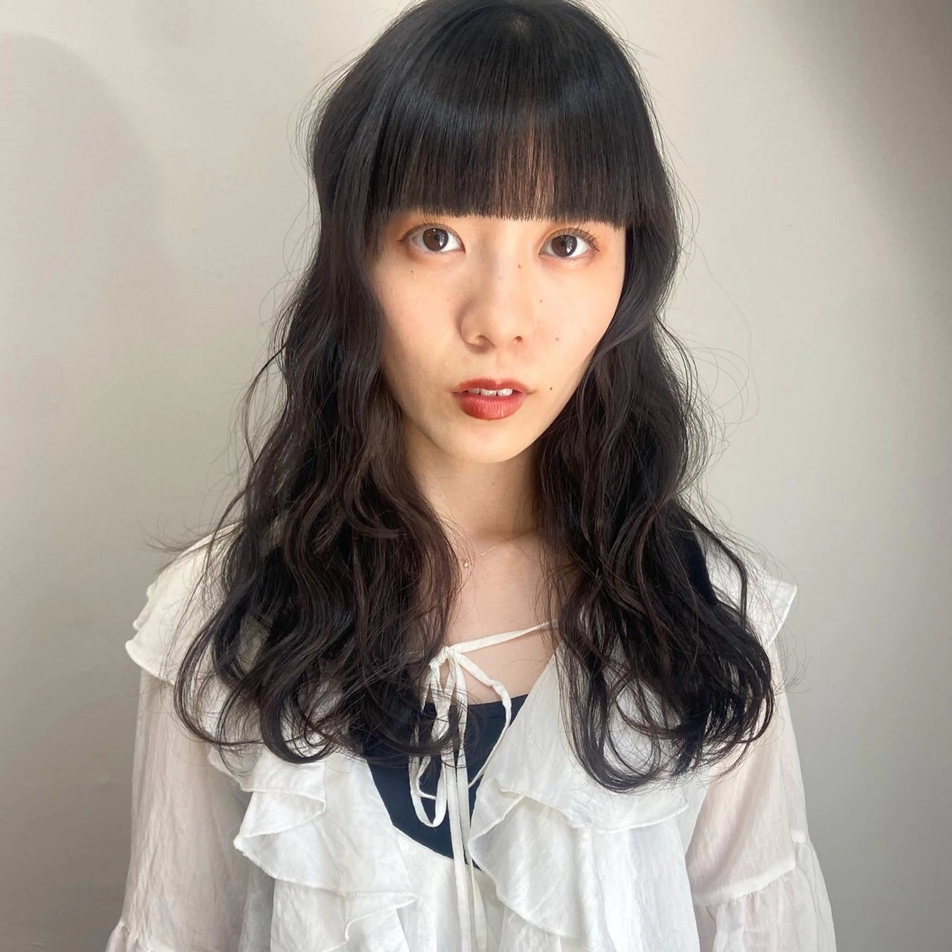 セミロング カラー パーマ ヘアアレンジ 🌼memoto 東三国店🌼のマツエク・マツパデザイン