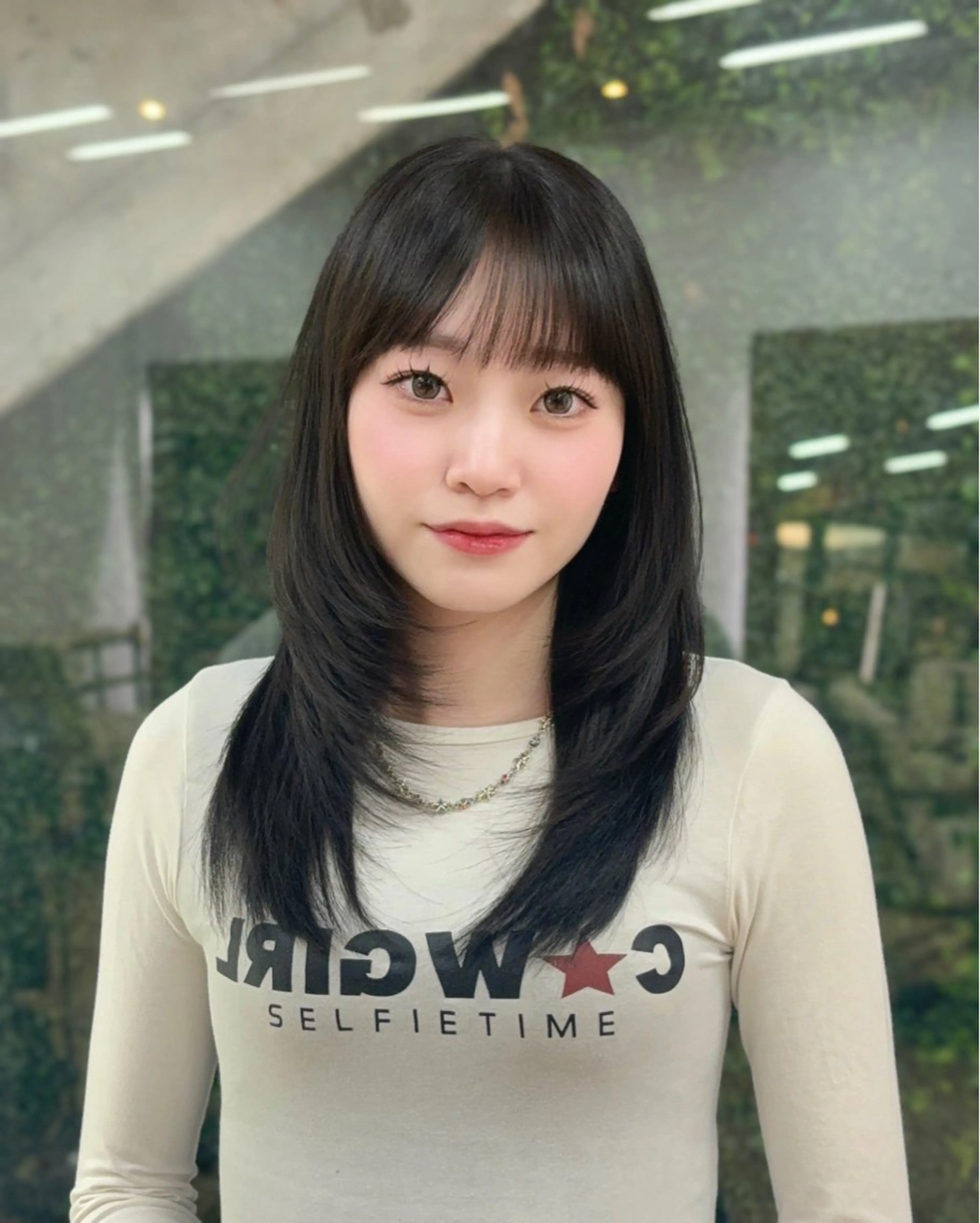 セミロング ハイレイヤー 韓国風ヘア レイヤーカット 🤍韓国ヘア/ 楓🤍のヘアスタイル