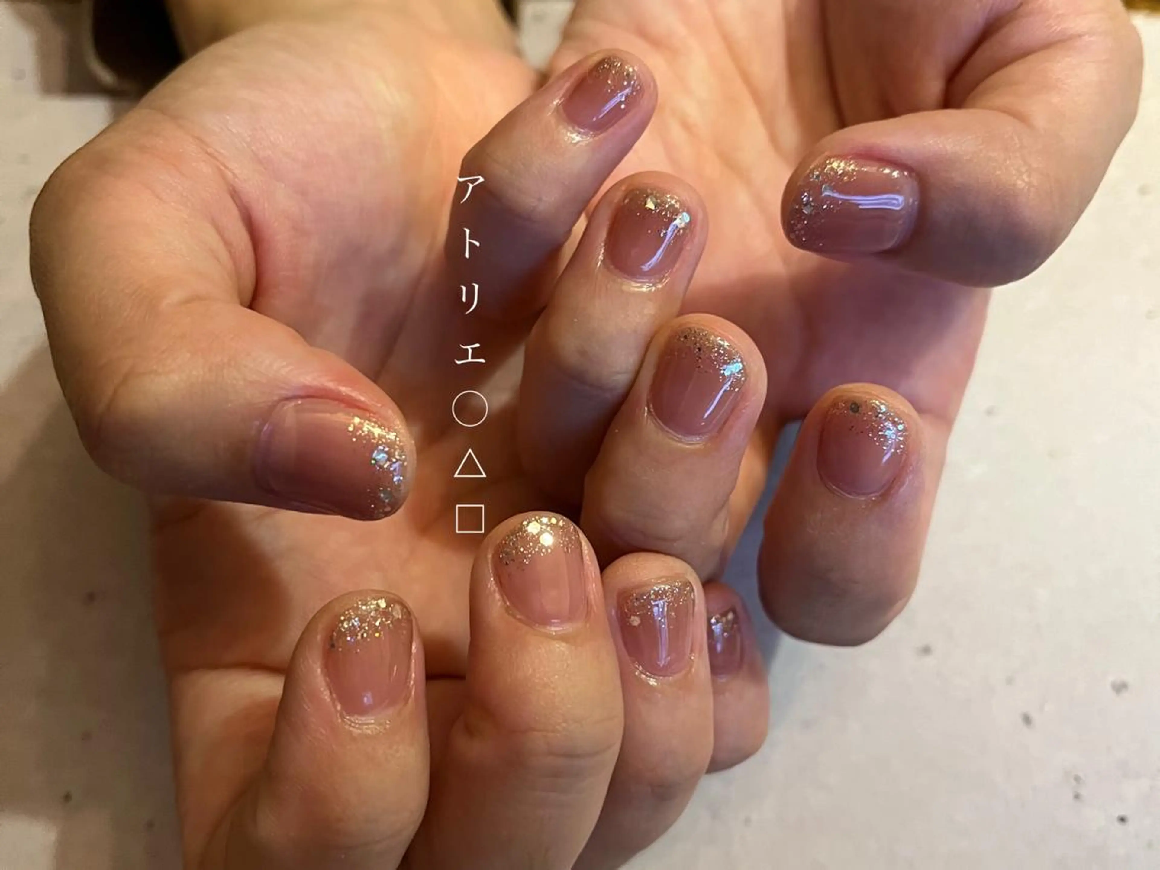 ネイル オフィスネイル ハンドネイル アトリエ ○△□のネイルデザイン