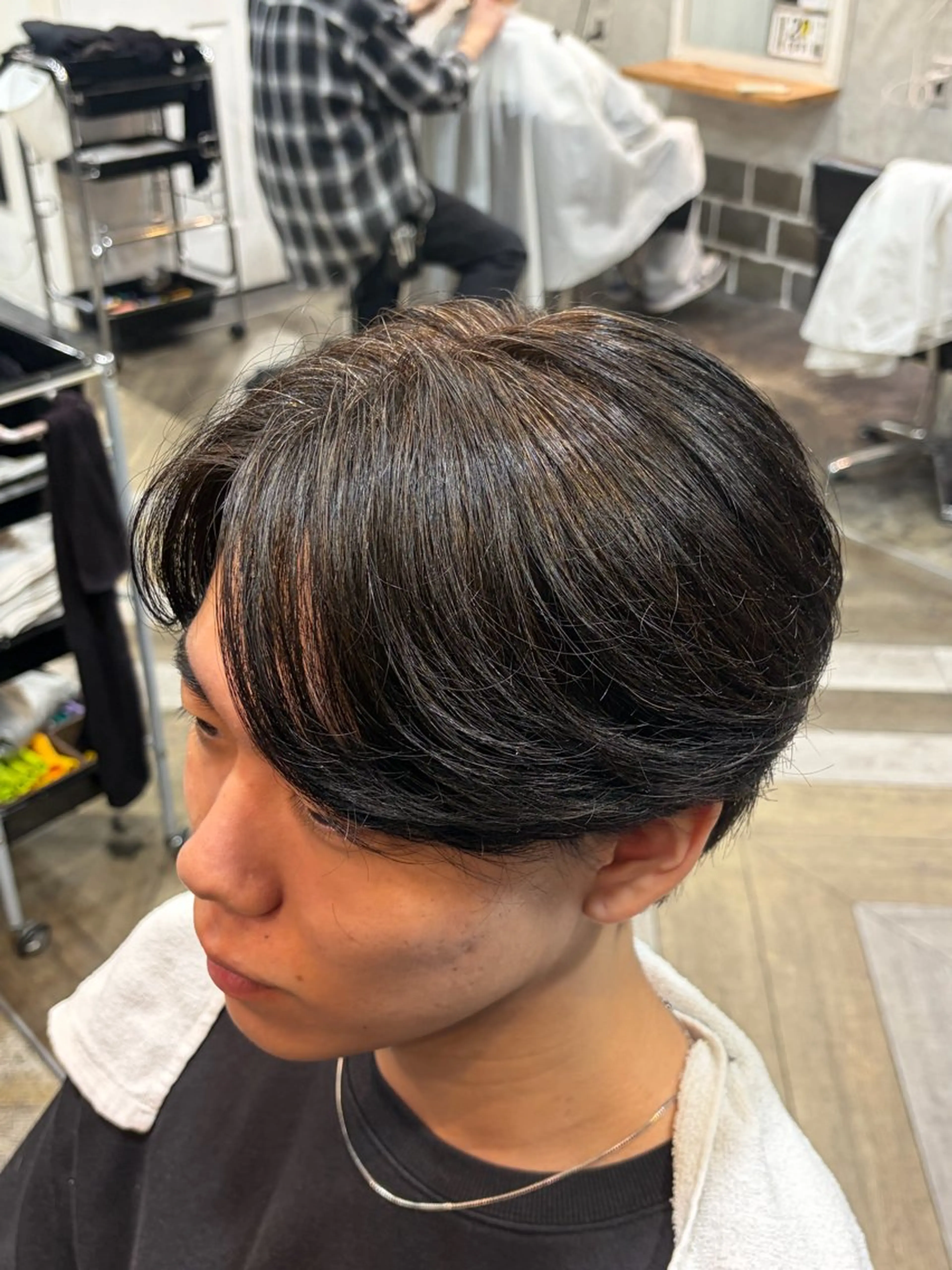 メンズ 縮毛矯正モデル/上村 コウスケのヘアスタイル