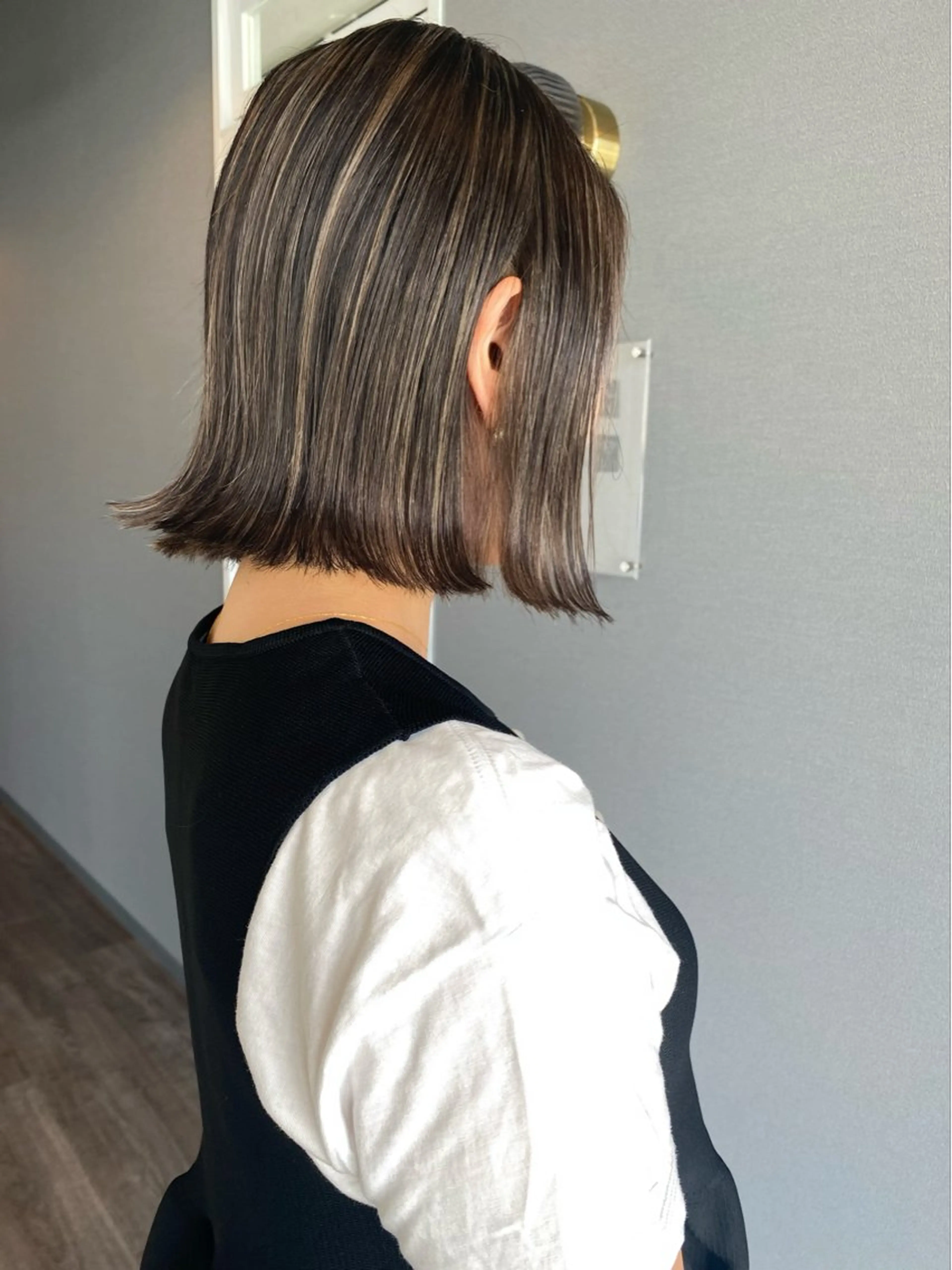 ミディアム カラー カット ヘアカラー トリートメント 似合わせカラーパーマ 🌿kitin米川のヘアスタイル