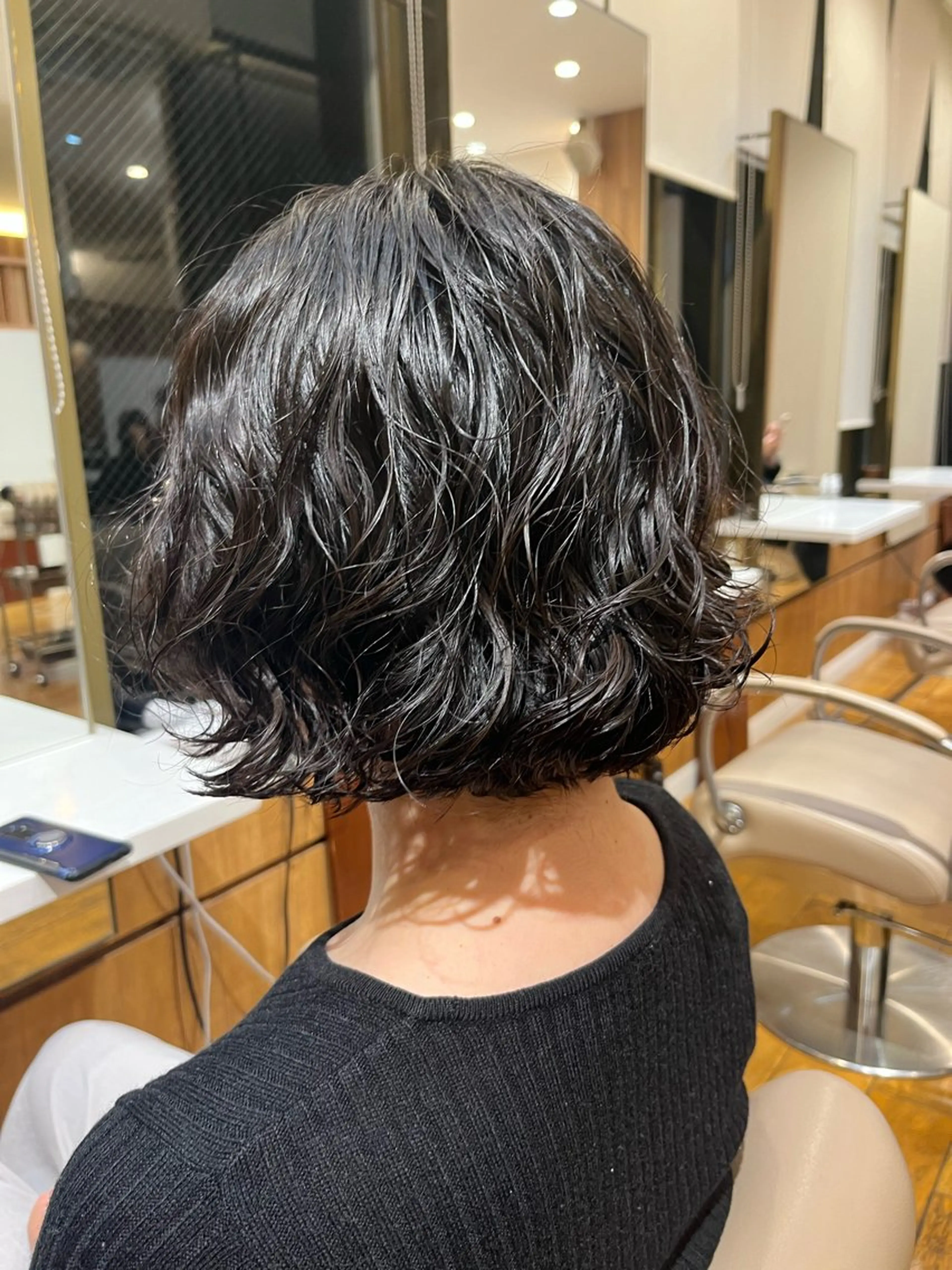 ミディアム パーマ 門崎未依/レイヤー/ メンズカット🪿🌼のヘアスタイル