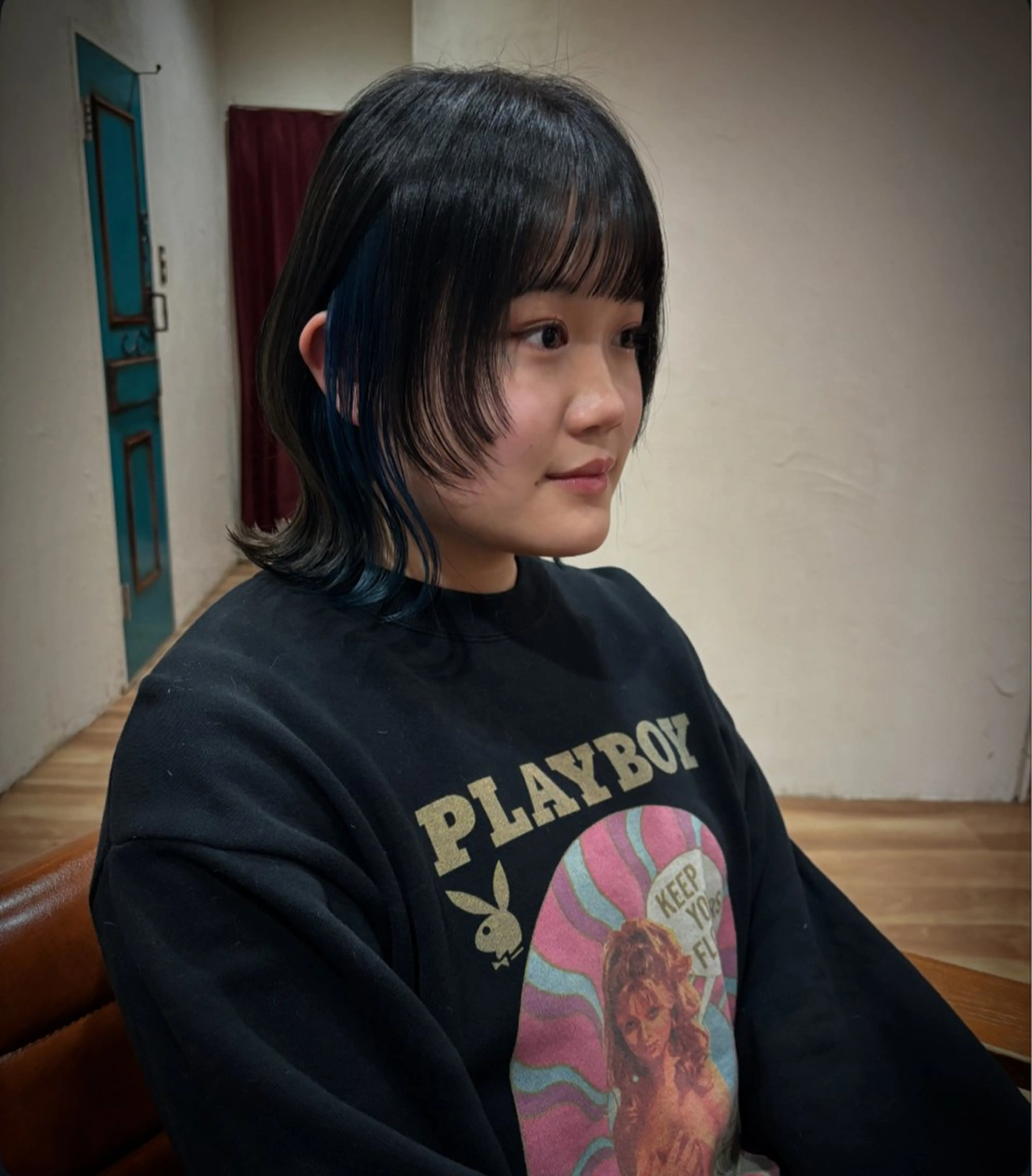 【ウルフ、レイヤー】カット＋デザインカラー＋トリートメントの写真