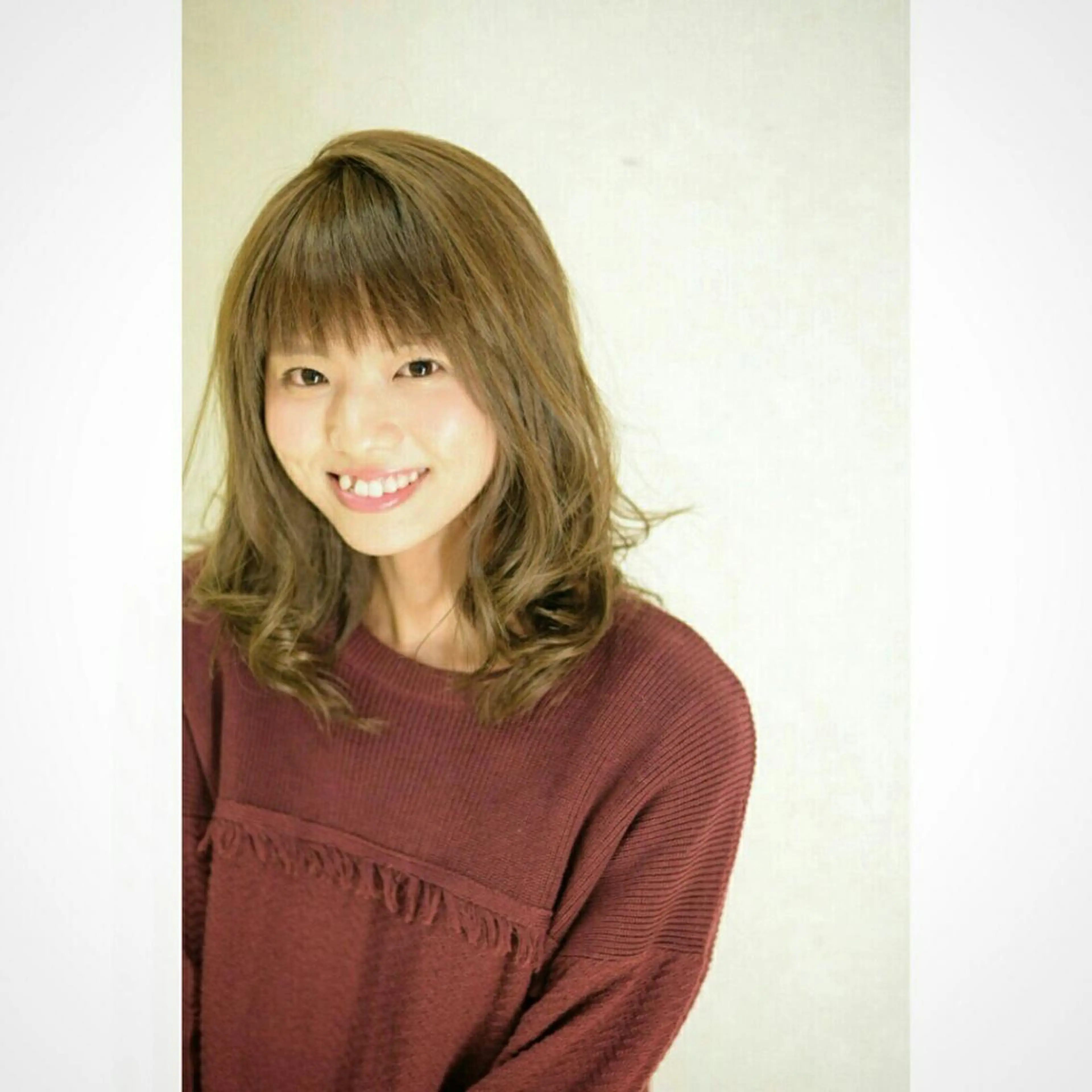 ミディアム カラー パーマ 石沢 知康のヘアスタイル