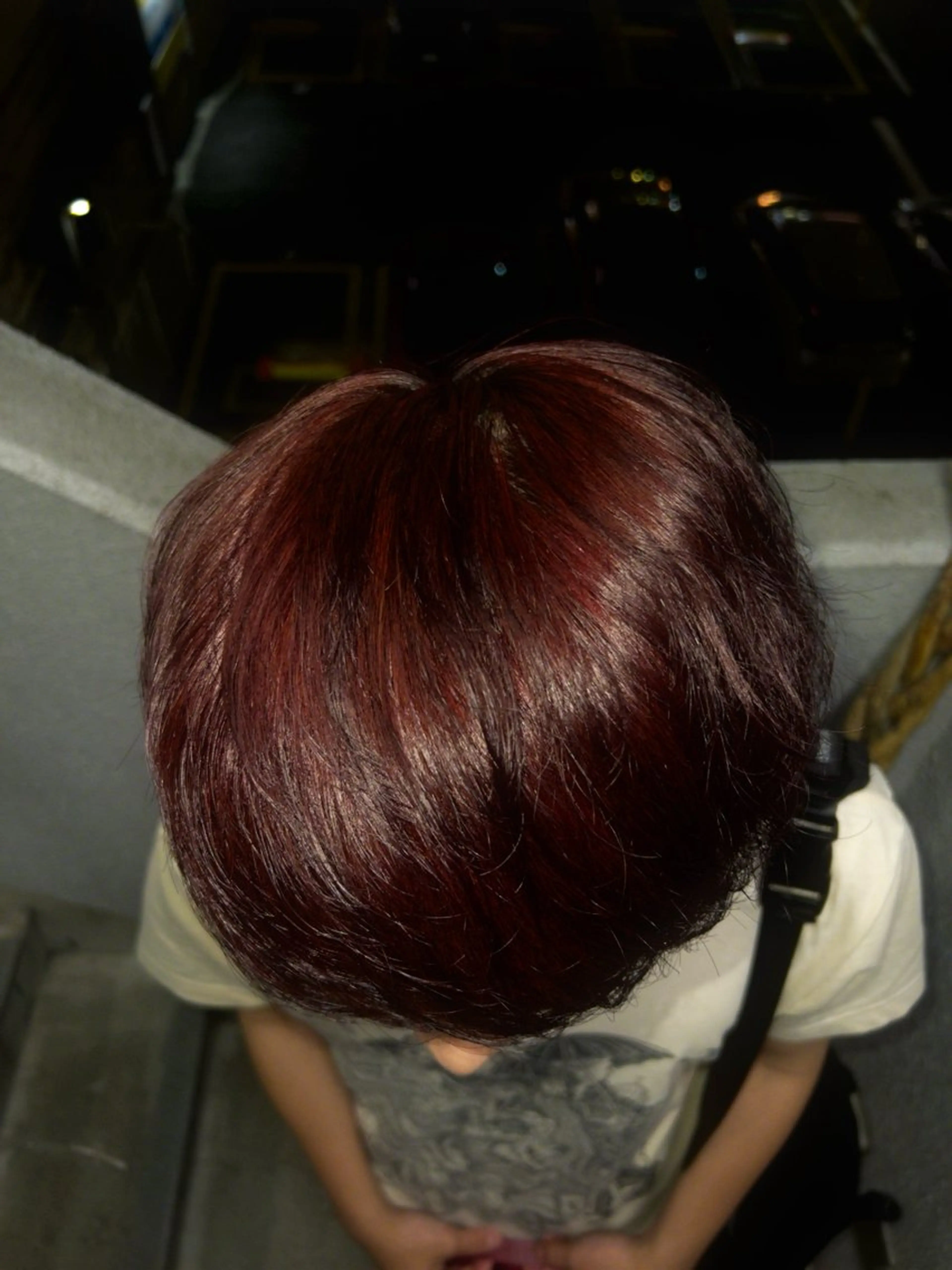 カラー メンズ ボルドーカラー 🦄🦄🦄西浜 宗🦄🦄🦄のヘアスタイル