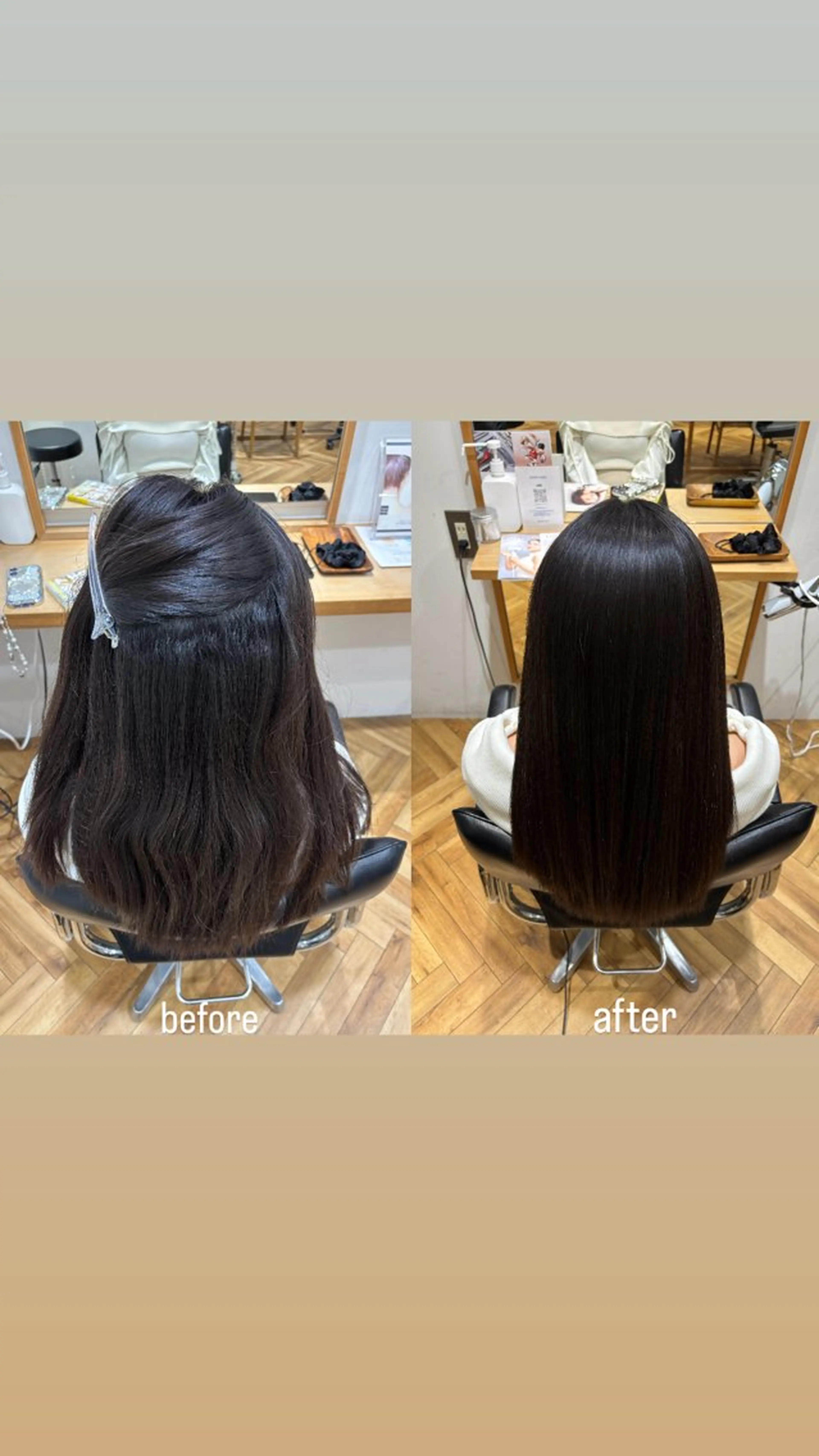 ロング 縮毛矯正 hair make ONE 004所属・渋川 真奈のヘアスタイル