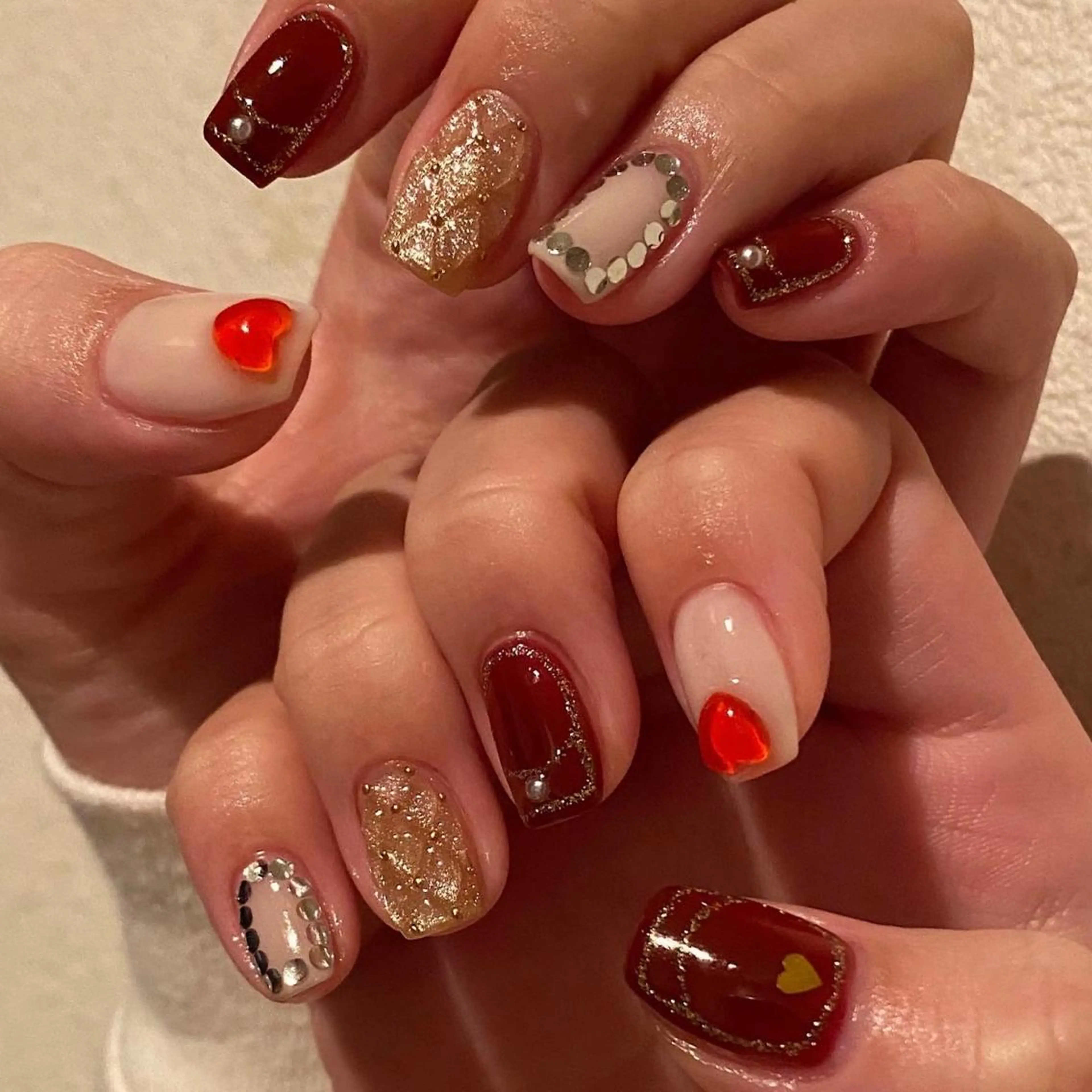 ネイル バレンタイン lcoco nailのネイルデザイン