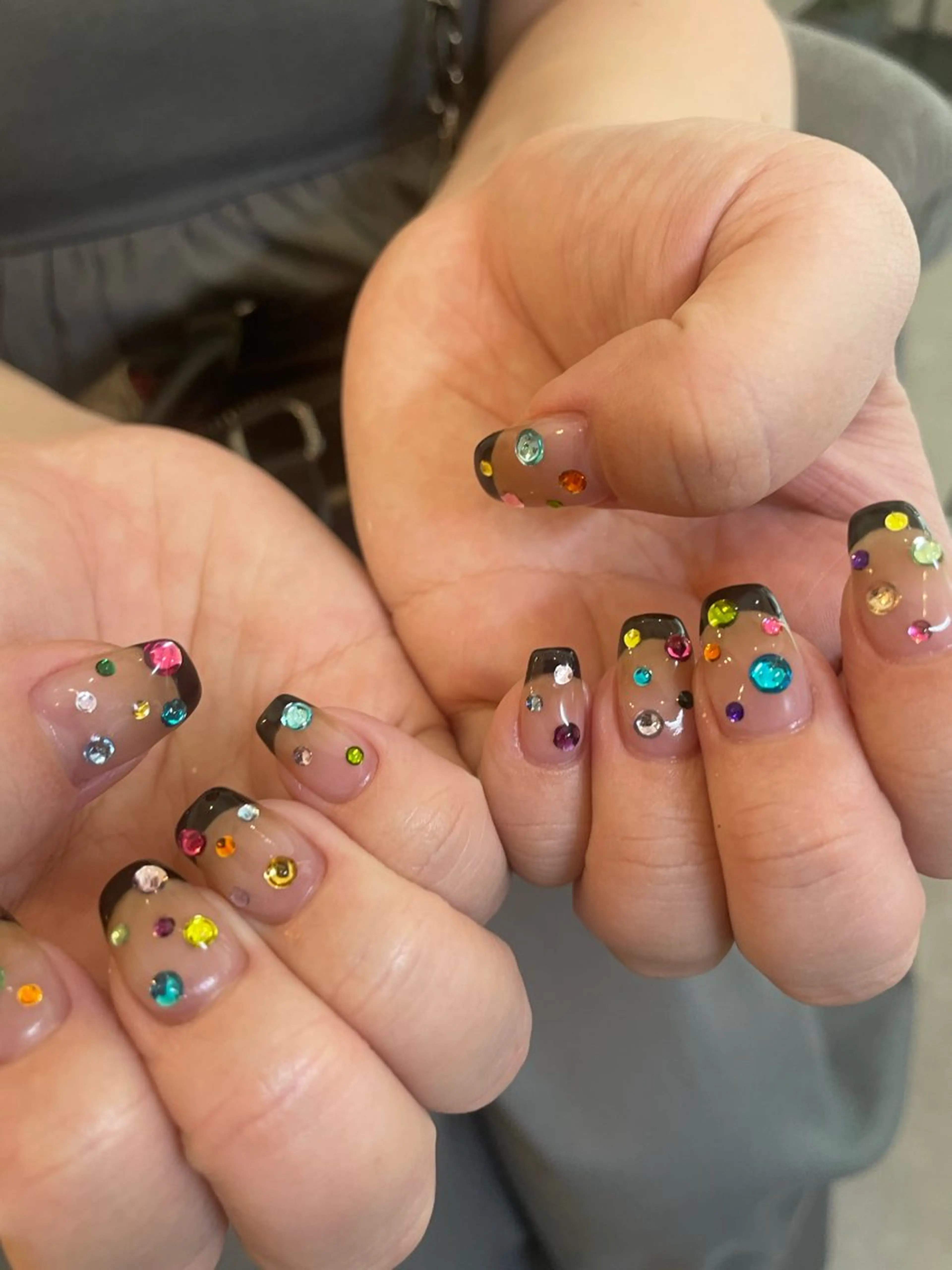 ネイル フレンチネイル ストーンネイル anny ／あにのネイルデザイン