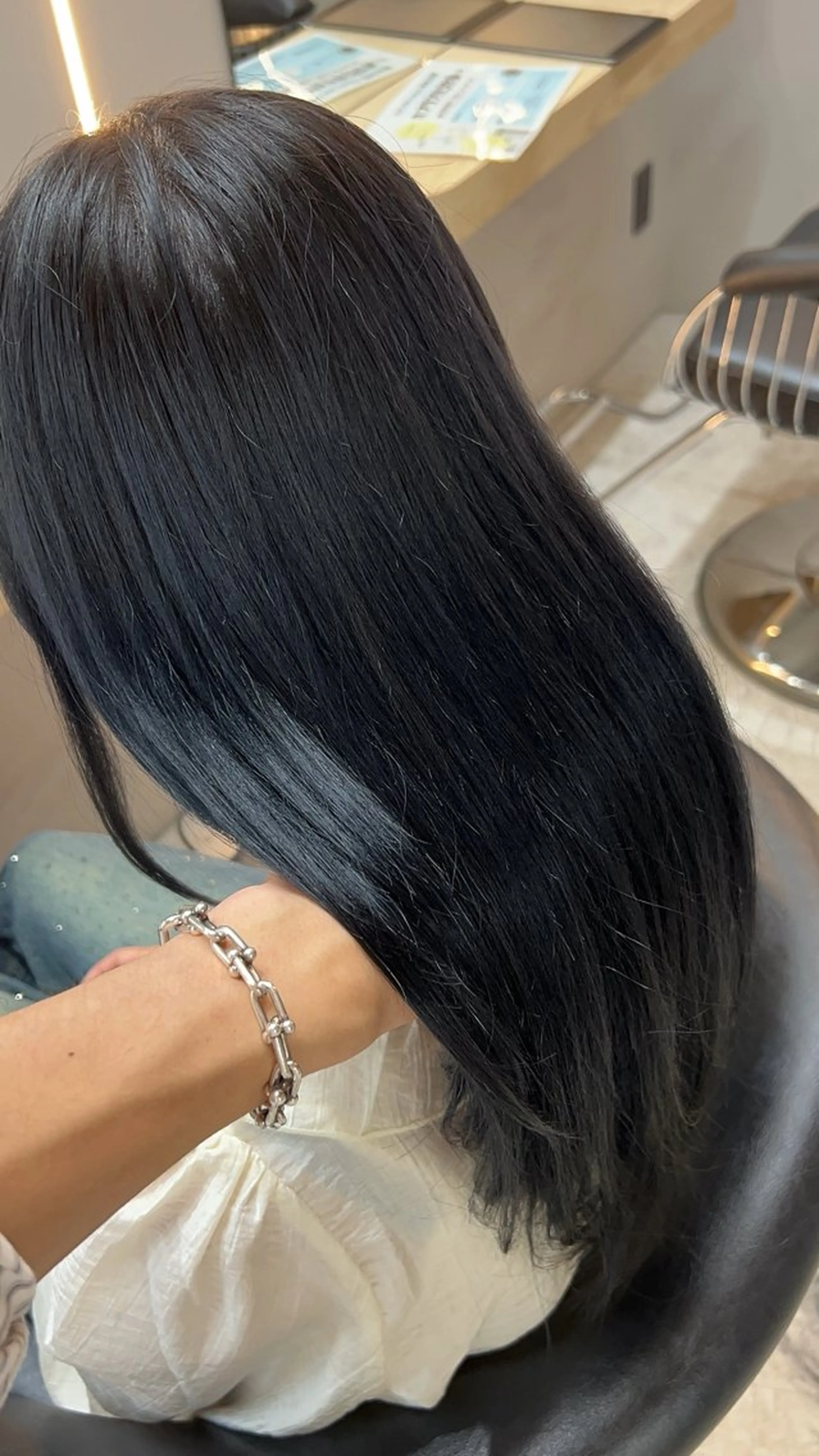 ロング ヘアカラー 縮毛矯正 votan渋谷所属・木串 楽人のヘアスタイル