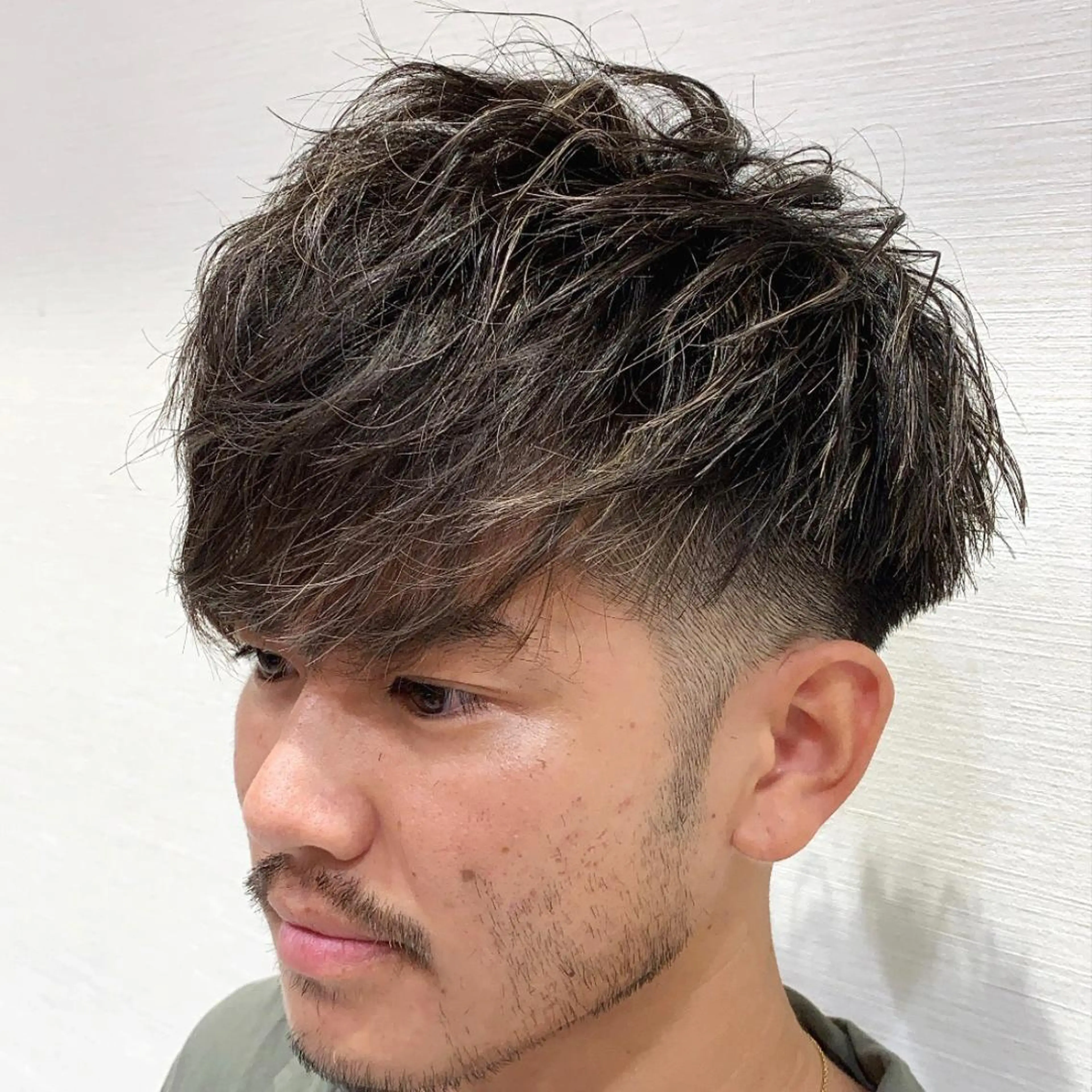 ショート カラー メンズ 【メンズ縮毛矯正】 田中秀斗のヘアスタイル