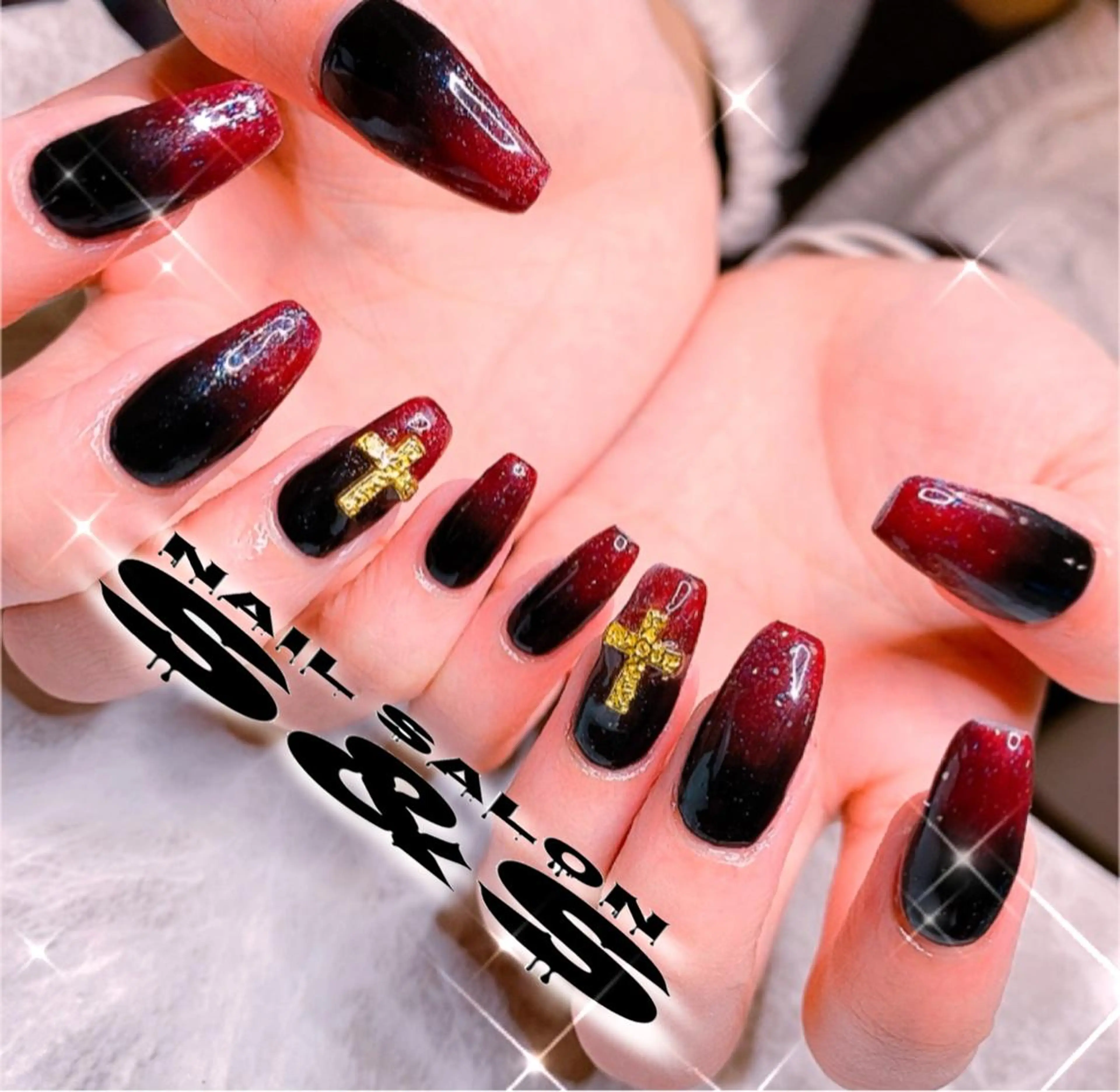 ネイル 長さ出し ハロウィン メンズネイル 持ち込み スカルプネイル S&S 村田小百合のネイルデザイン