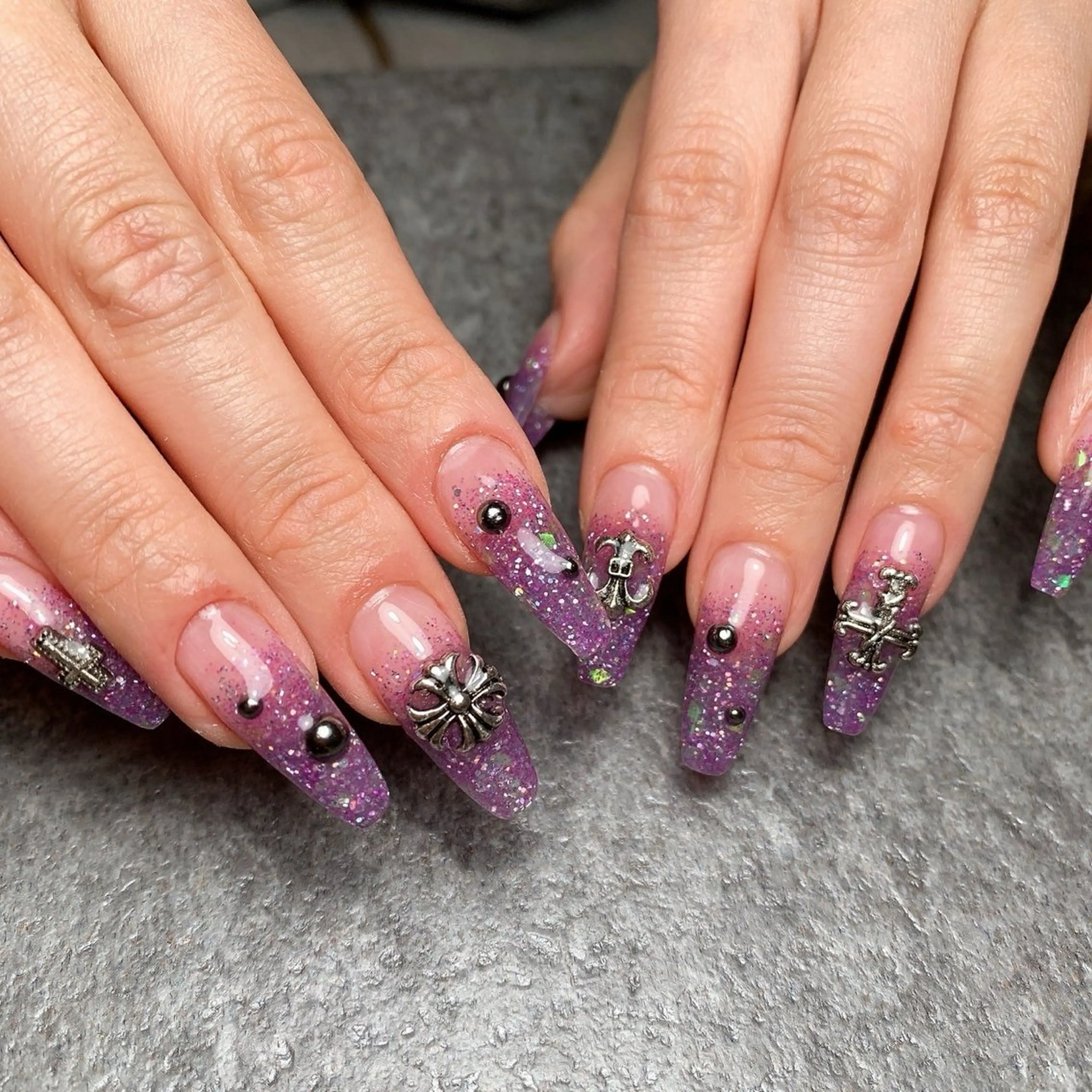 4月限定!!長さだしラメグラスカルプ💅の写真