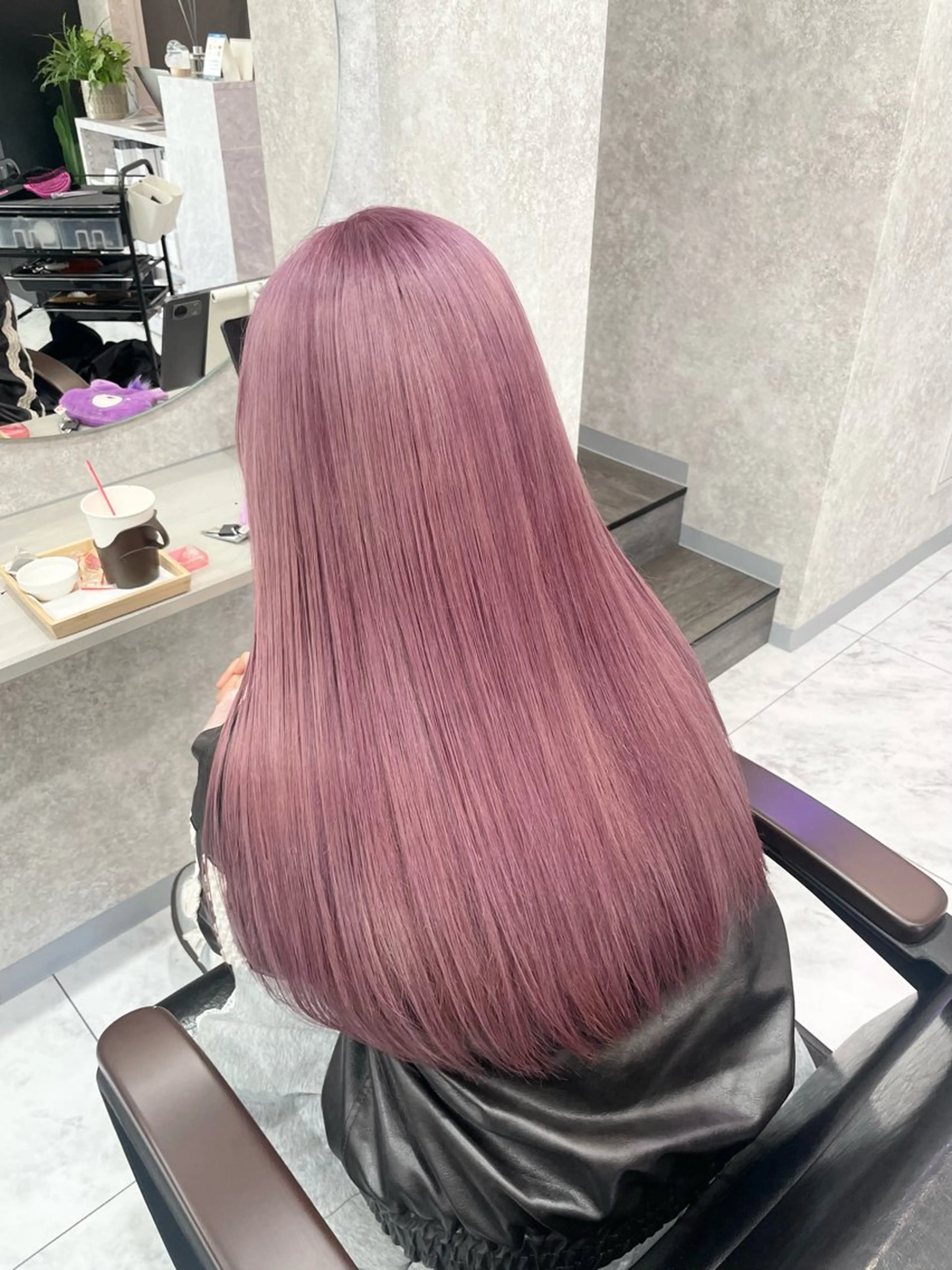 ロング 🦋ハイトーン🦋 石山 希理🦋のヘアスタイル